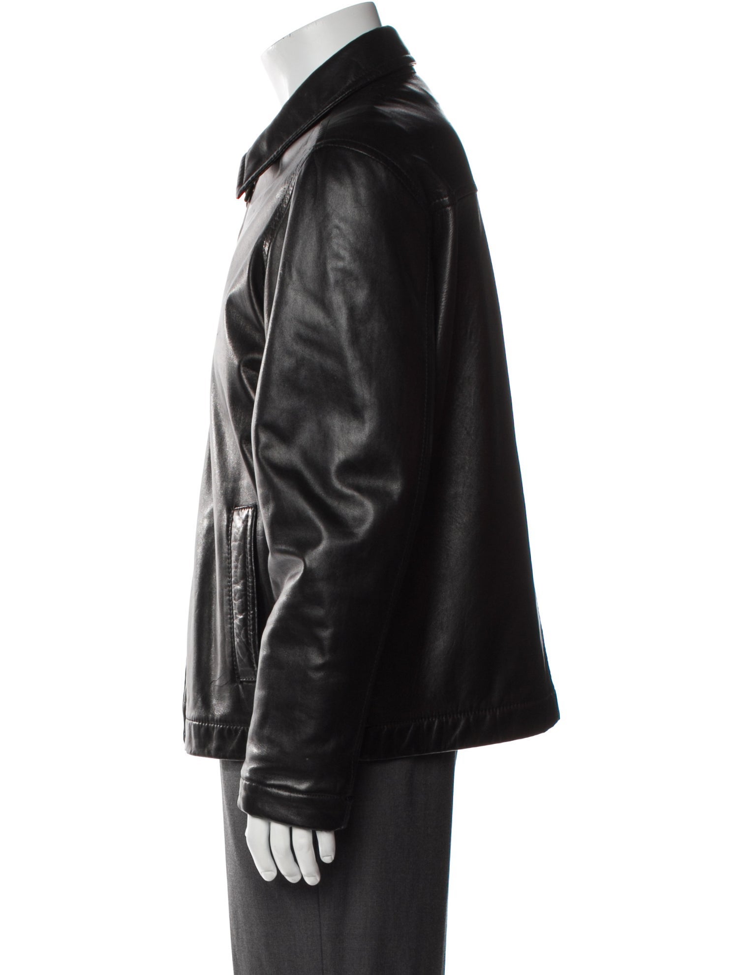 Loro Piana Leather Moto Jacket