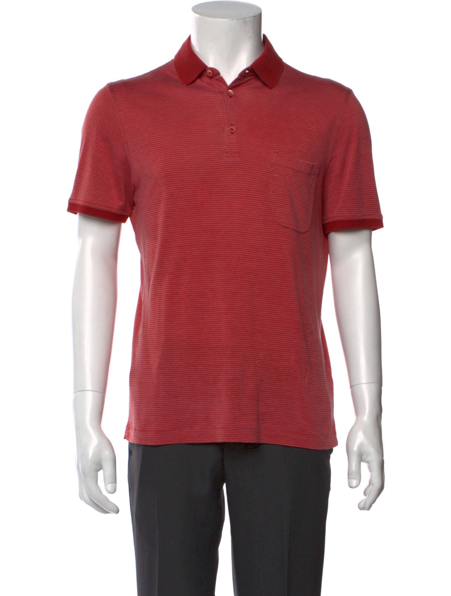 Loro Piana Silk Crew Neck Polo Shirt