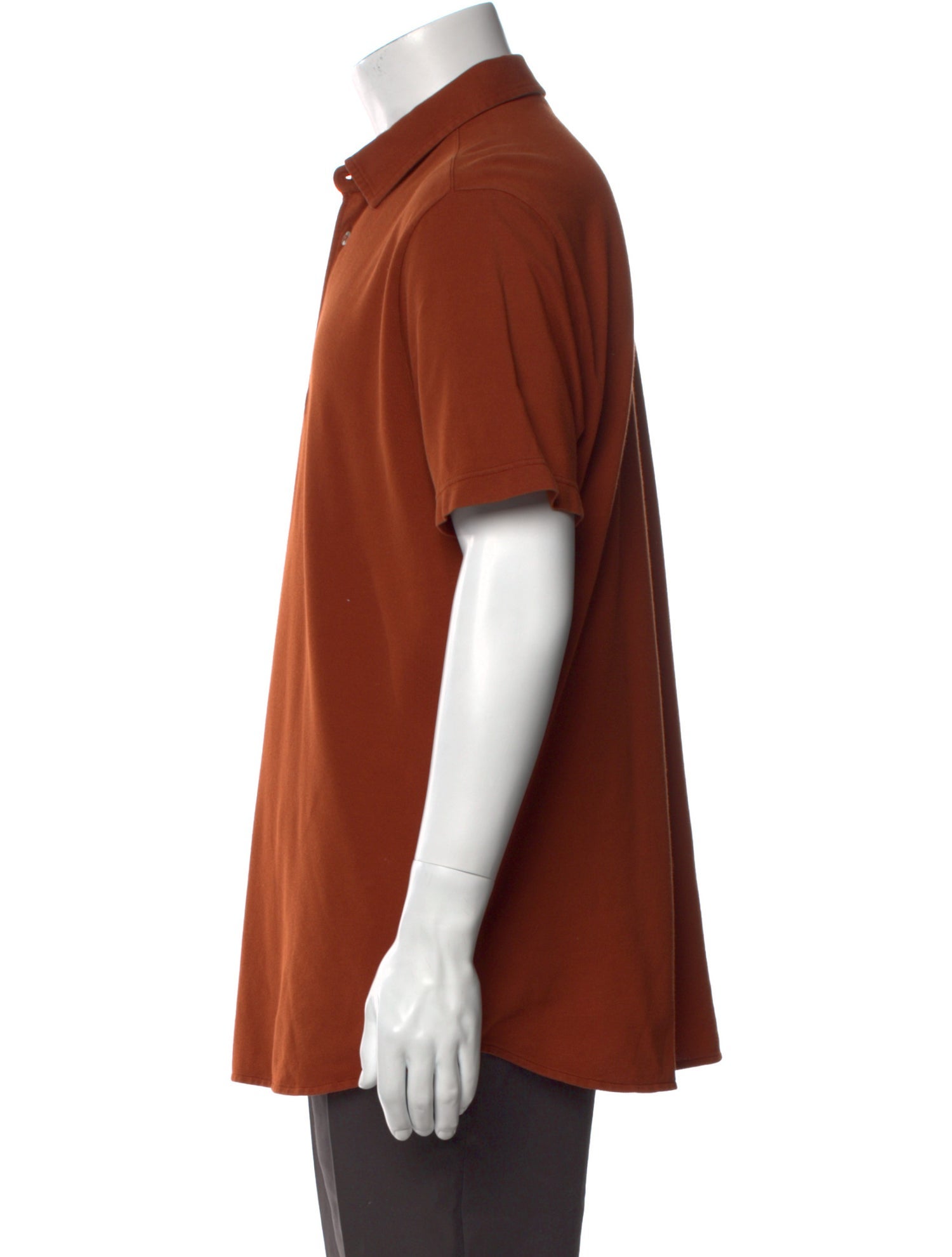 Loro Piana コットンオレンジポロシャツ 半袖 S サイズ Loro Piana Crew Neck Short Sleeve Polo Shirt - Orange Polos