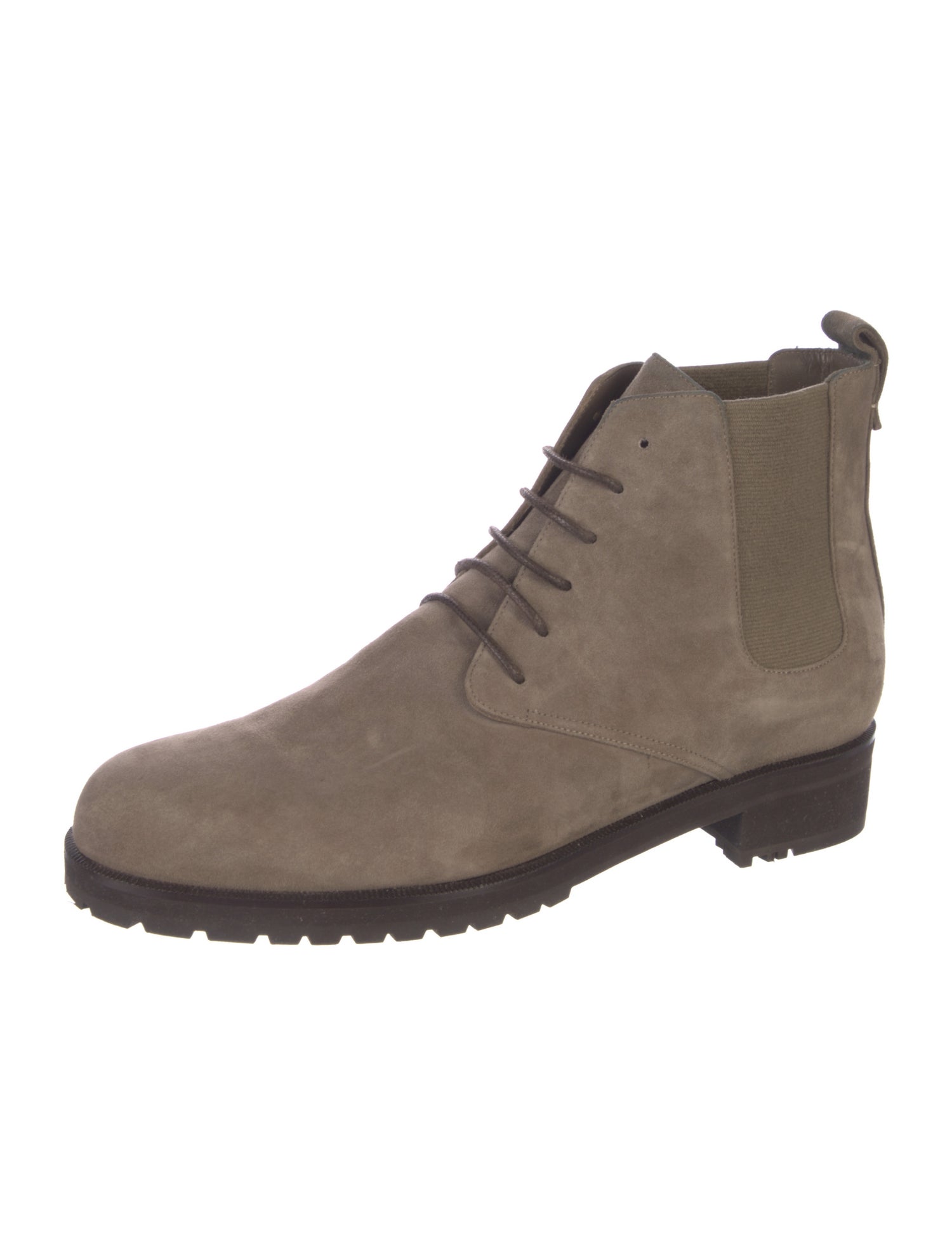 Loro Piana Suede Combat Boots