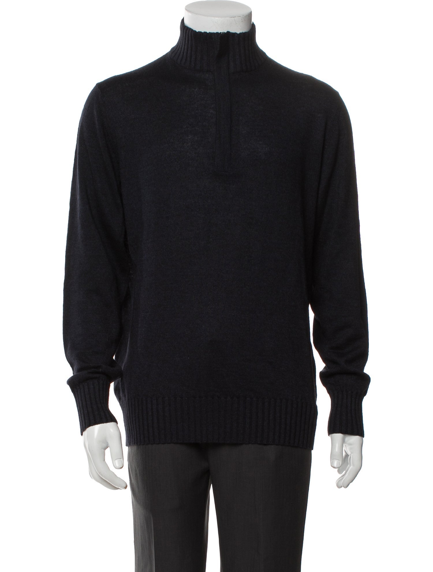 Loro Piana Cashmere Turtleneck Polo Sweater