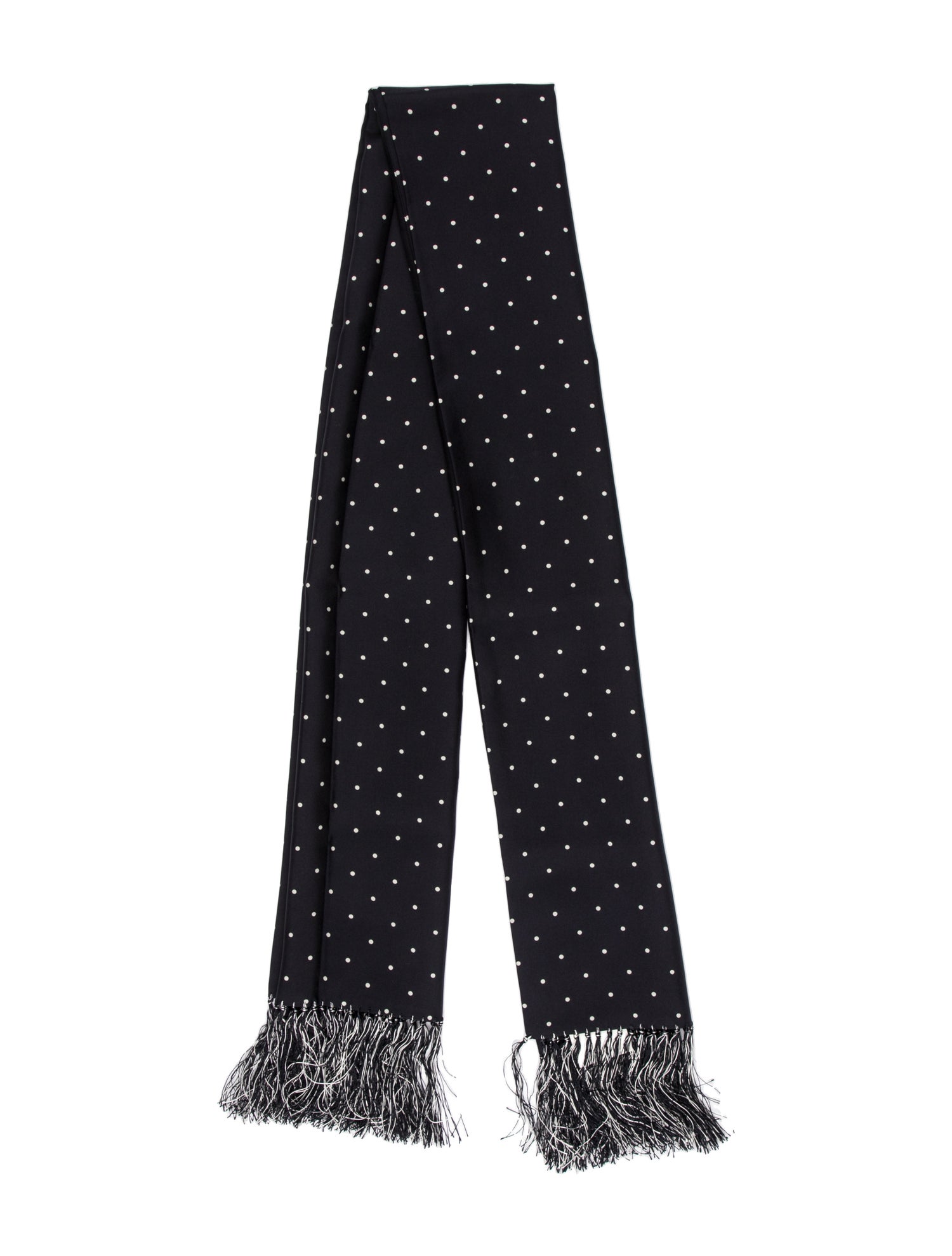 Loro Piana Silk Polka Dot Print Scarf w/ Tags