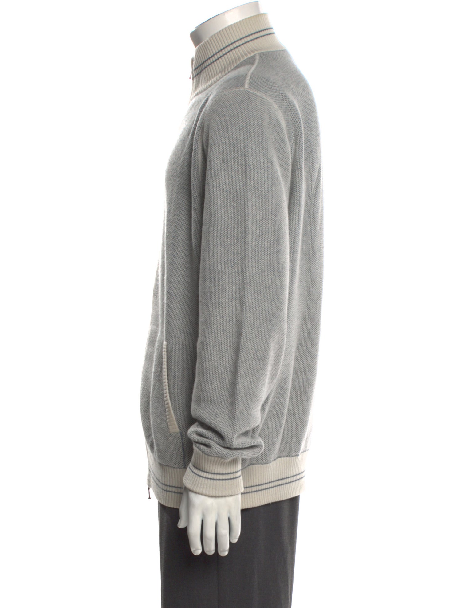 Loro Piana Silk Striped Cardigan