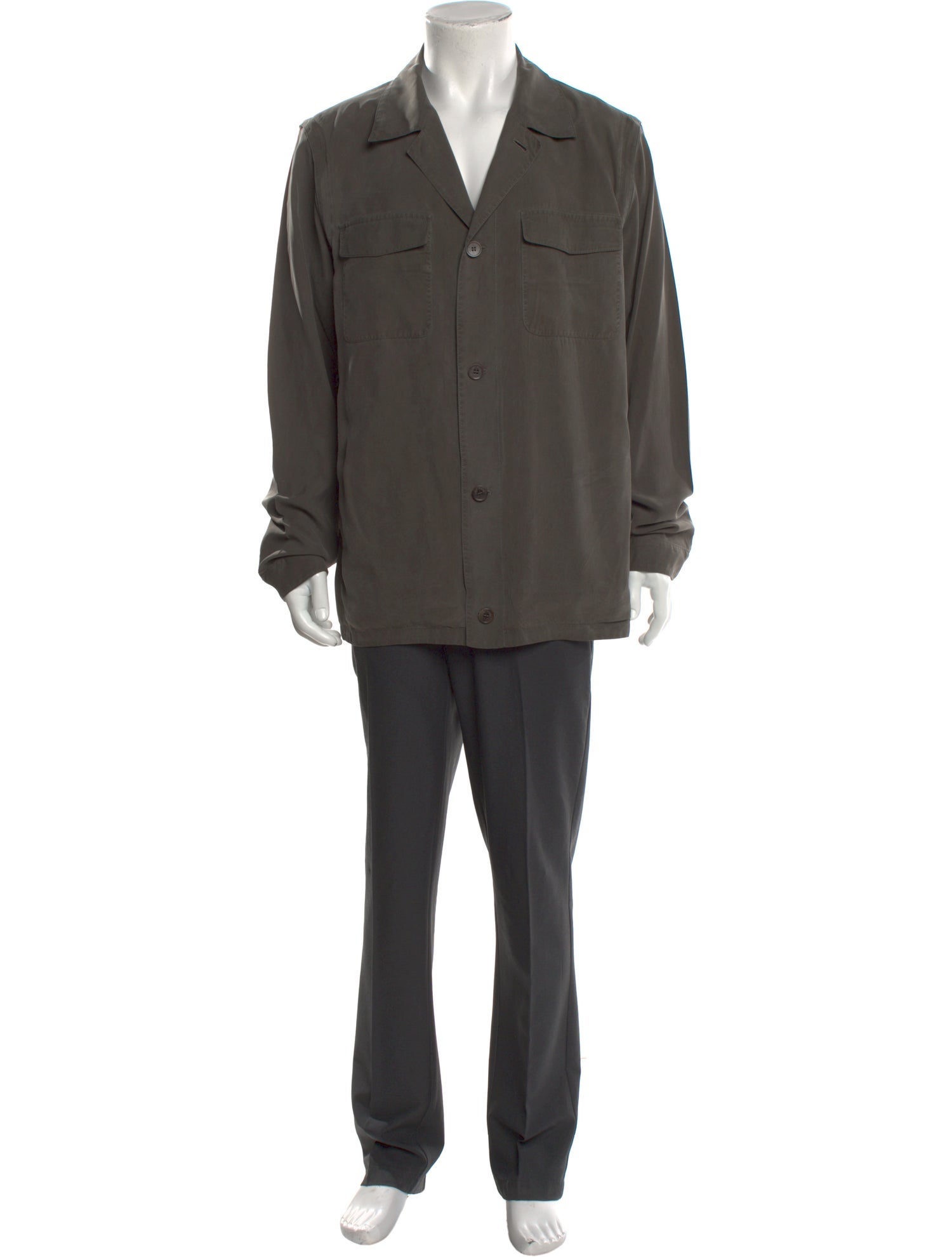 Loro Piana Silk Long Sleeve Shirt