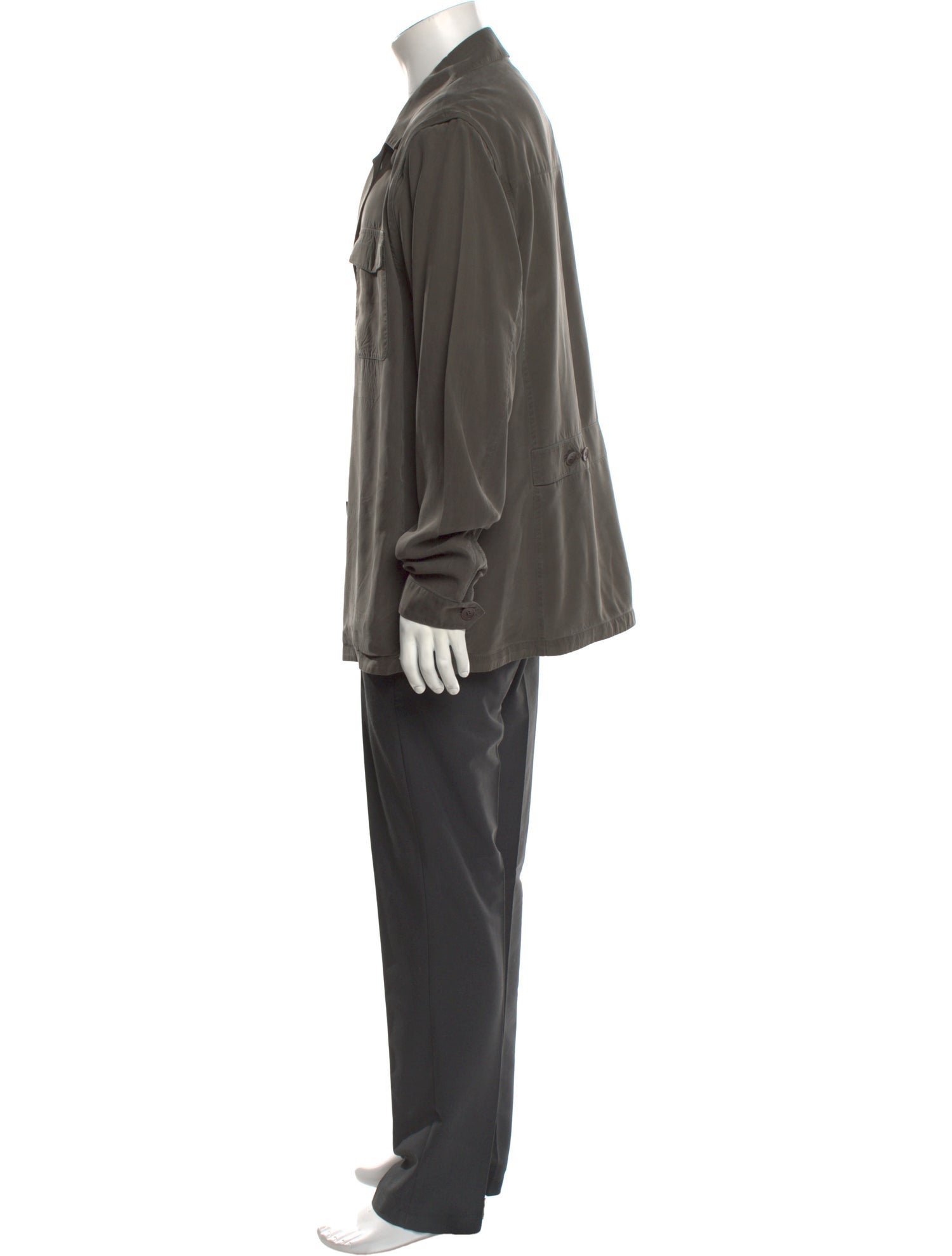 Loro Piana Silk Long Sleeve Shirt