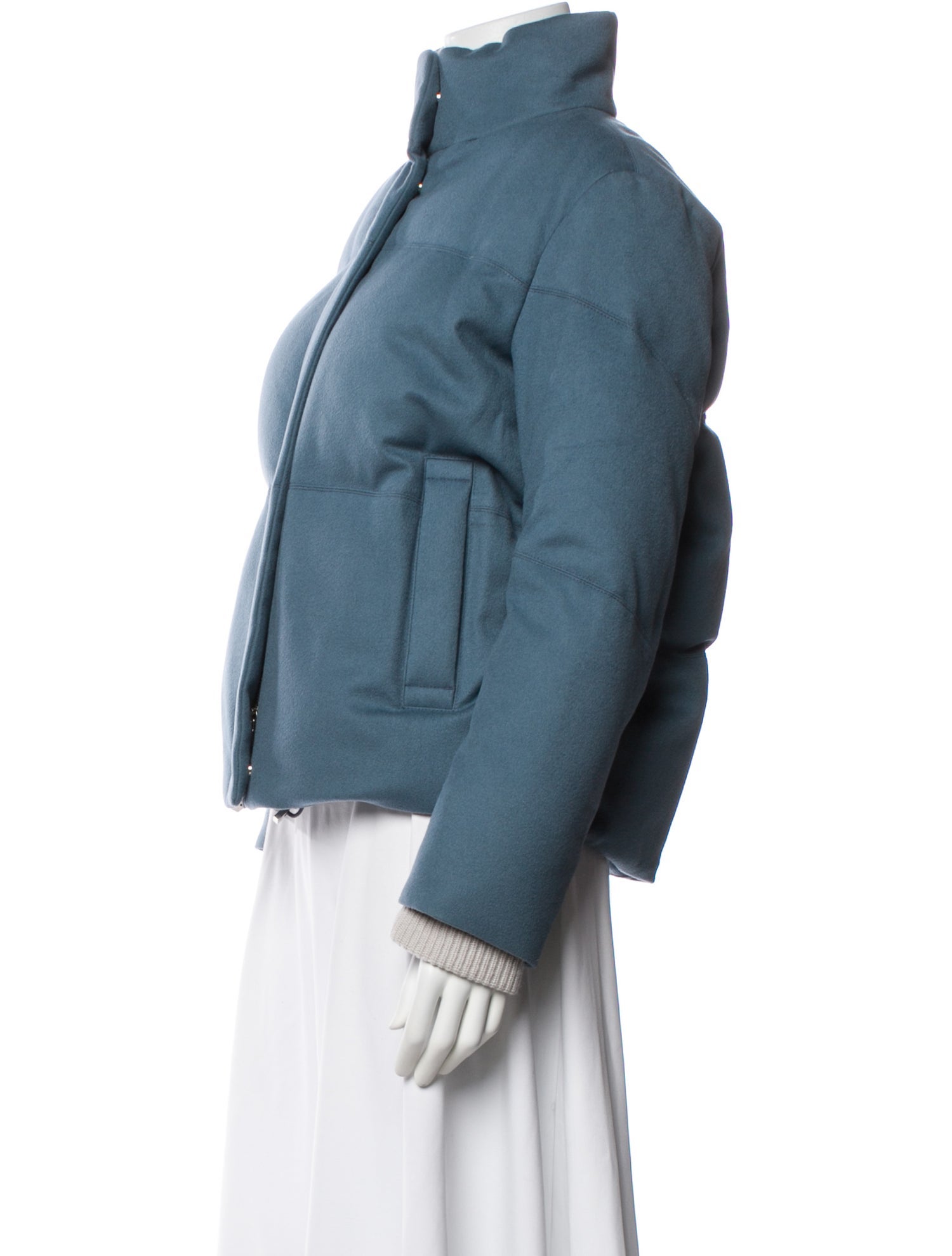 Loro Piana Cashmere Green Storm System Cashmere Down Jacket