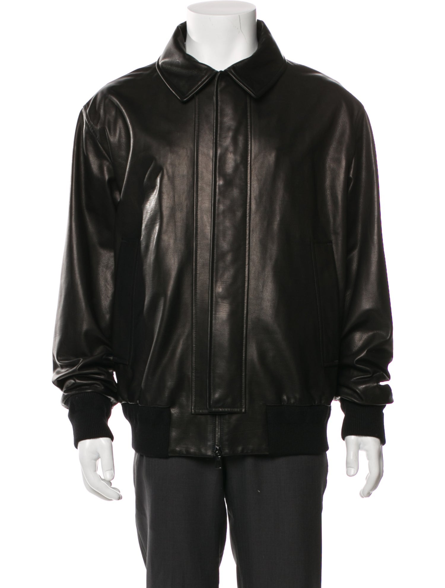 Loro Piana Calf Leather Bomber Jacket