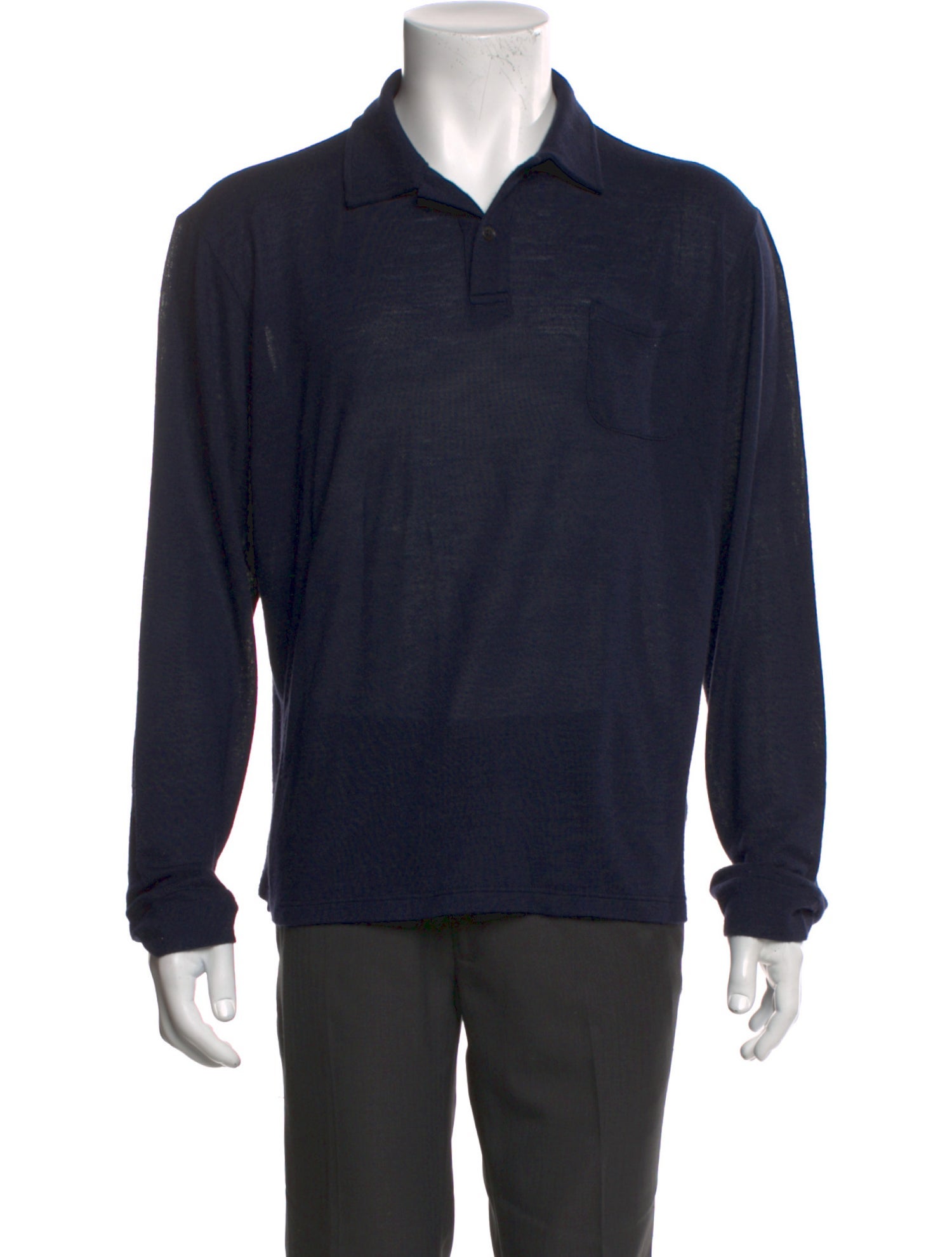 Loro Piana Cashmere Mock Neck Polo Sweater