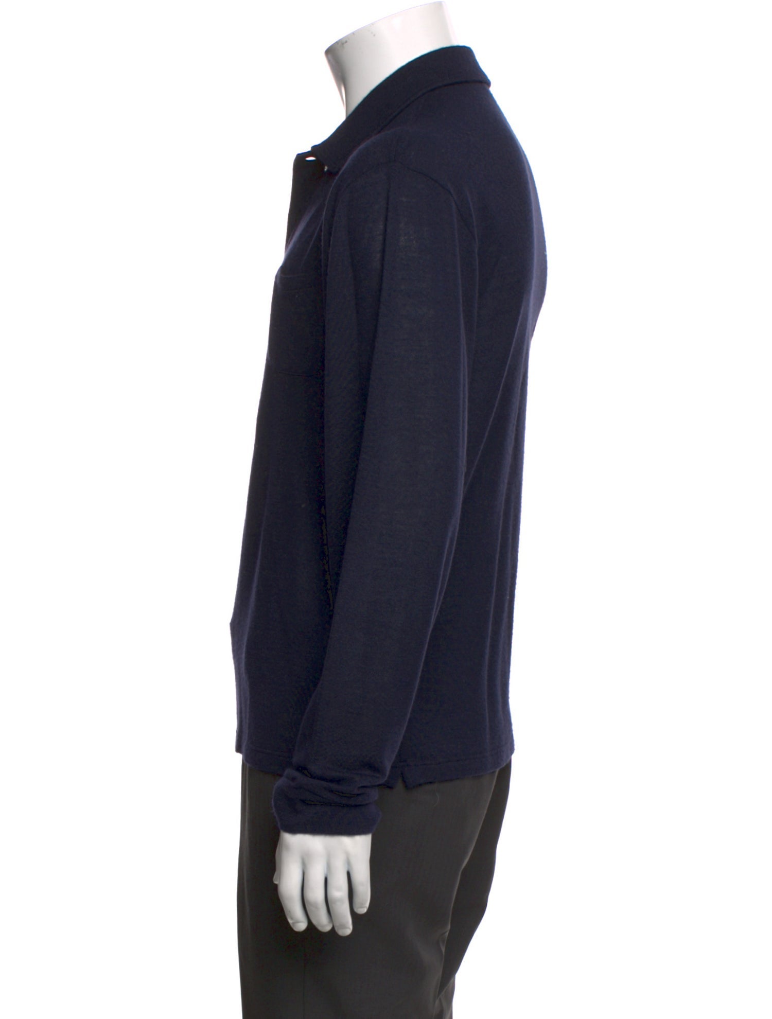 Loro Piana Cashmere Mock Neck Polo Sweater
