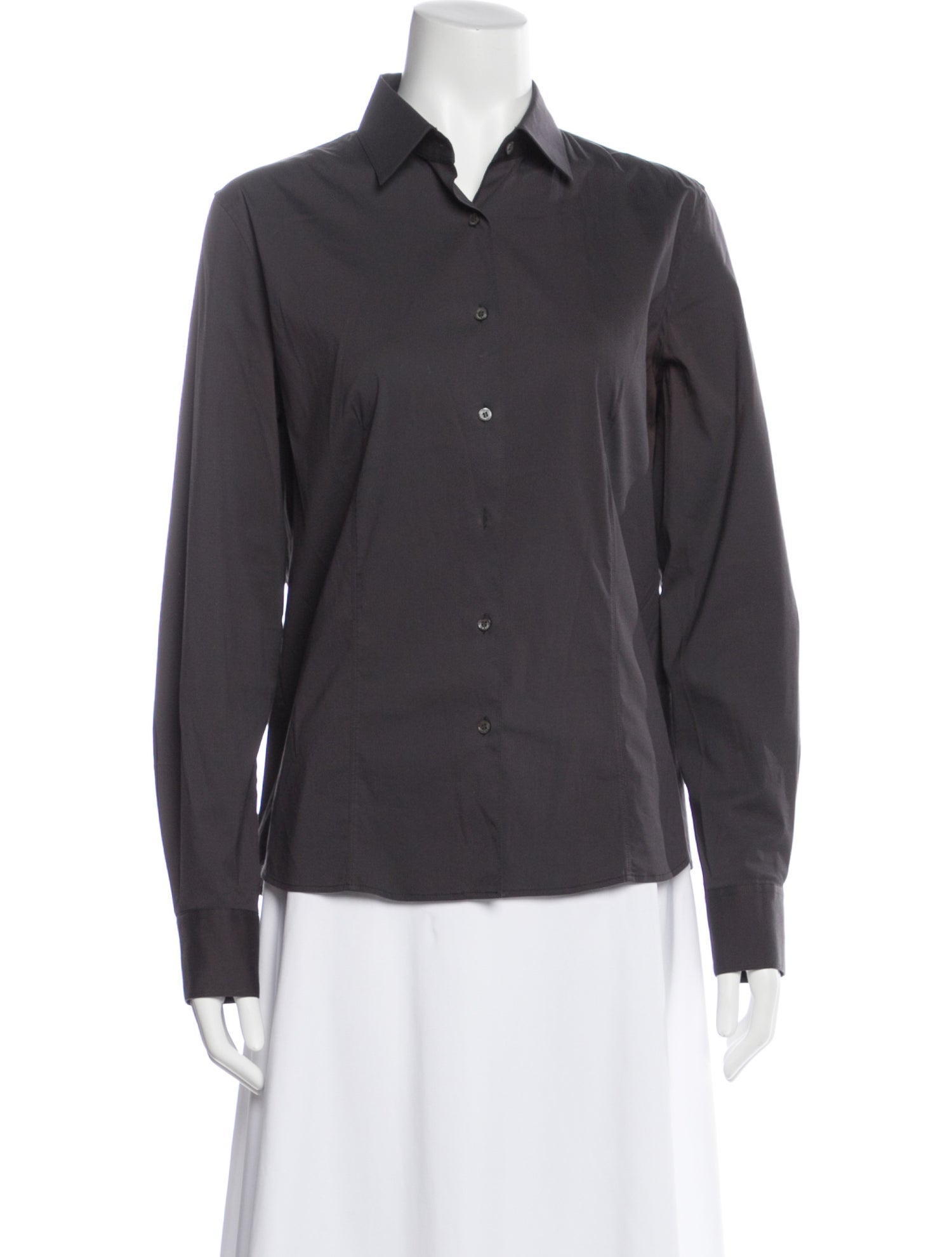 Loro Piana Long Sleeve Button-Up Top