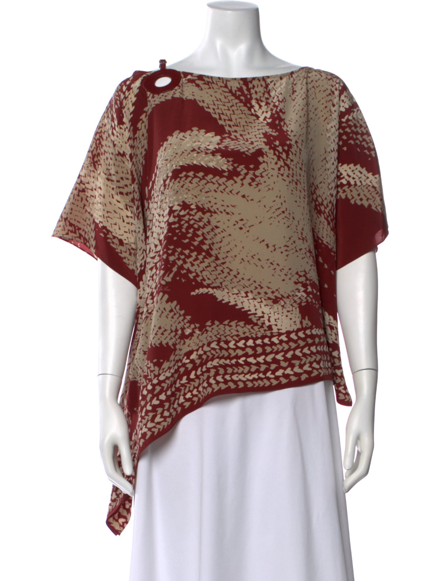 Loro Piana Silk Patterned Blouse