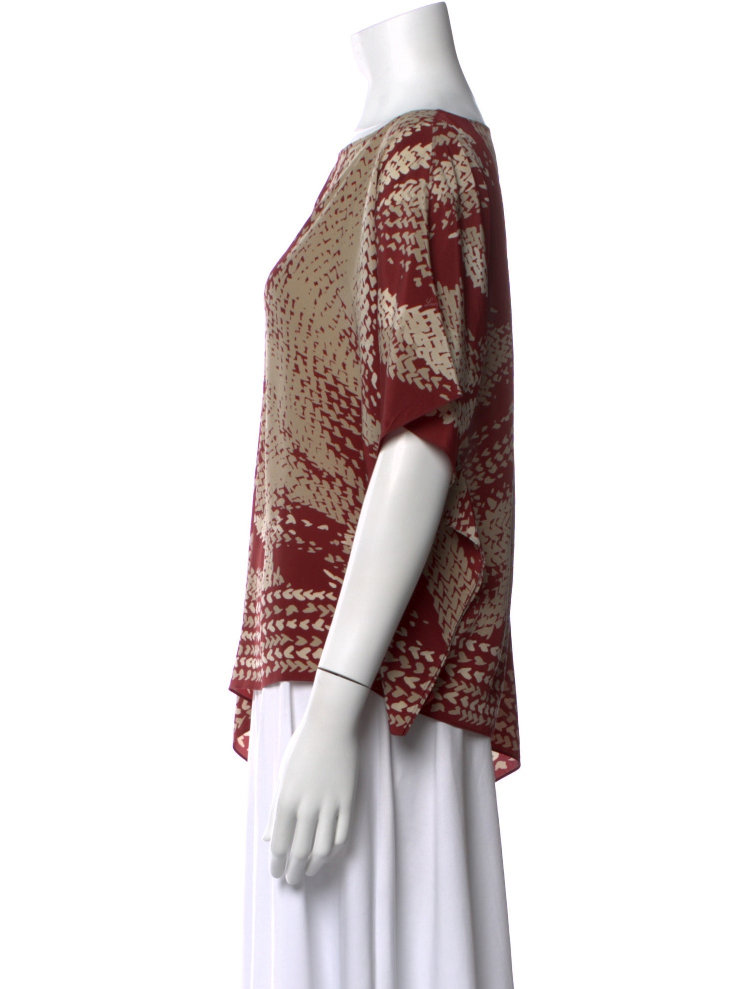 Loro Piana Silk Patterned Blouse