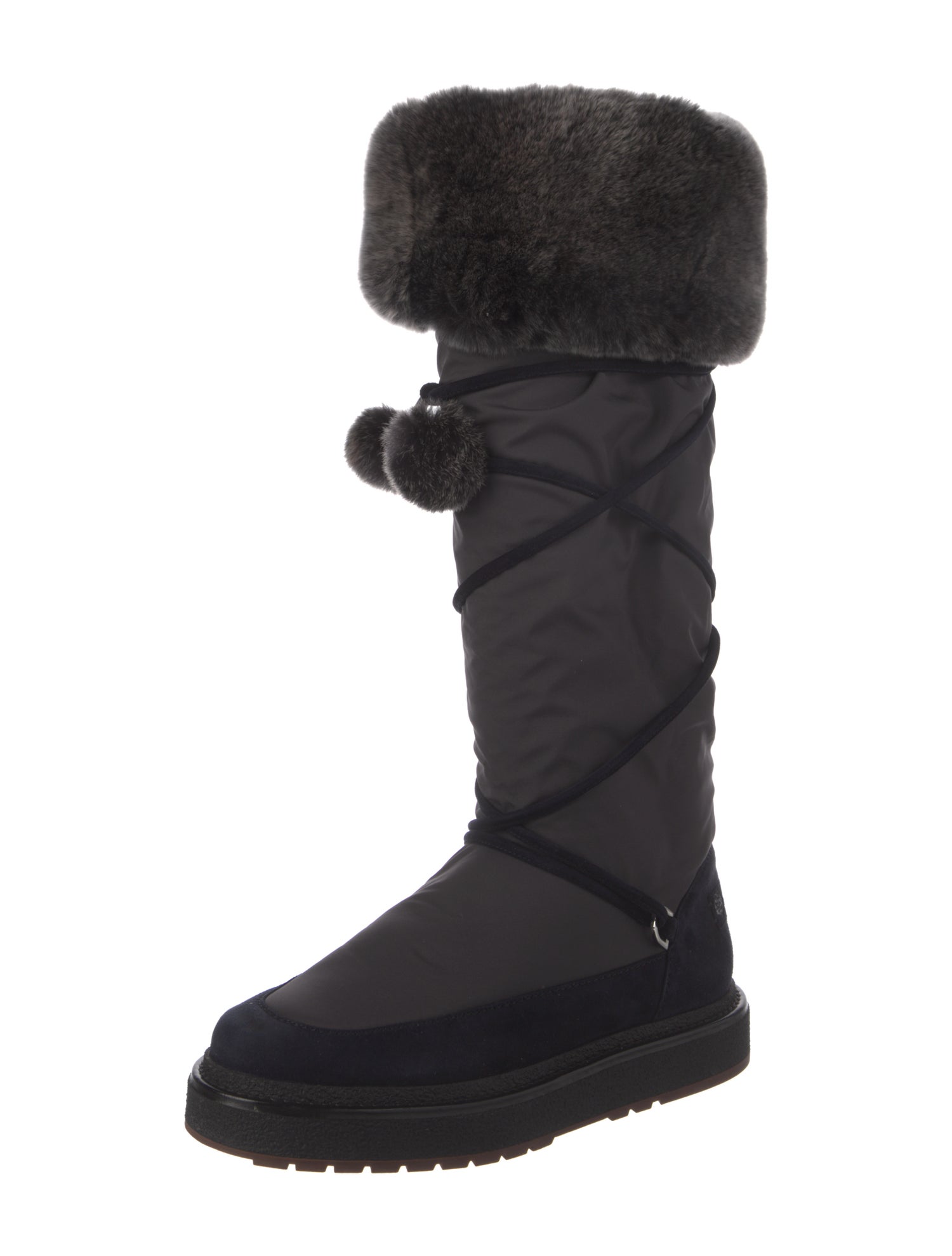 Loro Piana Nylon Printed Snow Boots