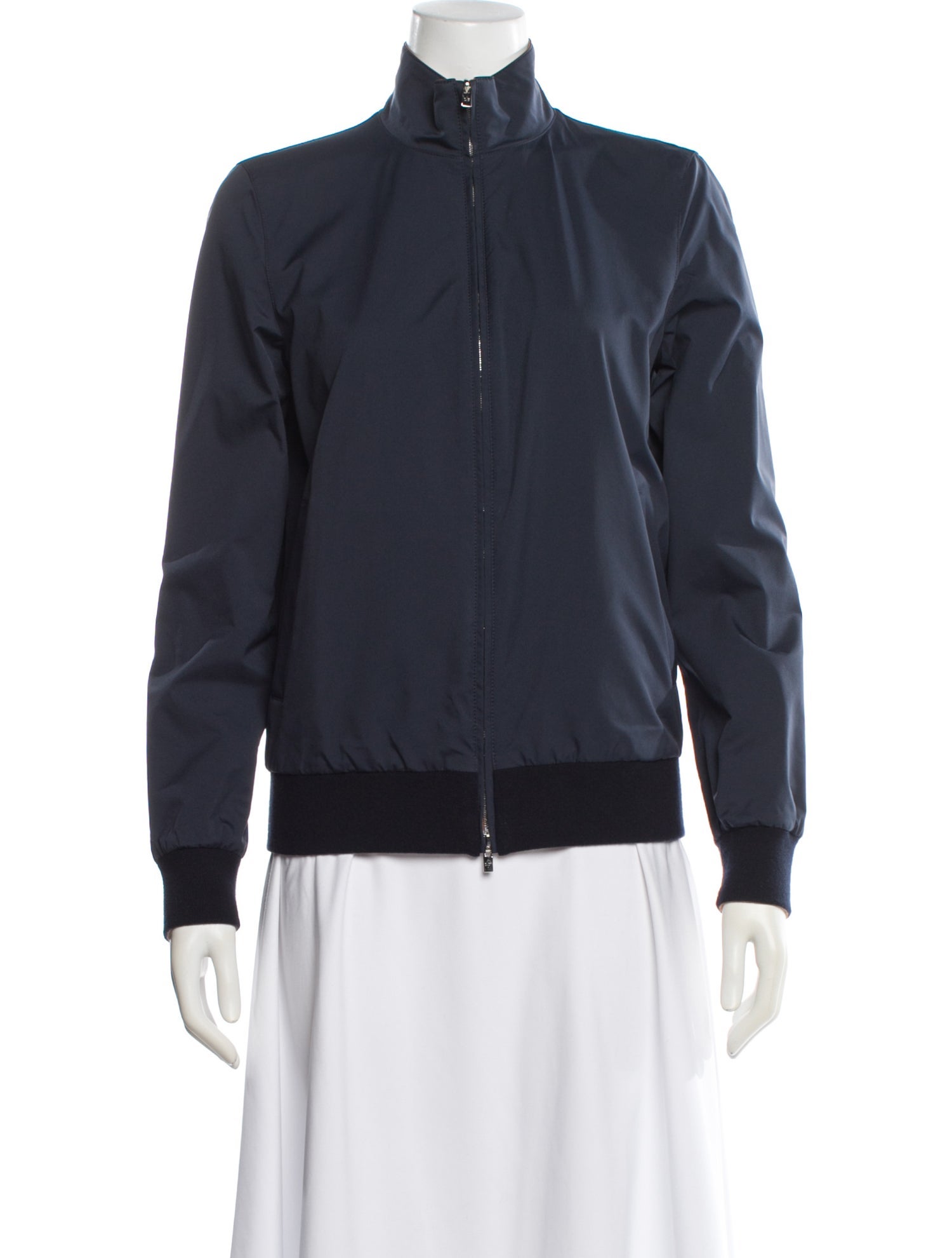 Loro Piana Windleather Storm System Reversible Leather Bomber Jacket