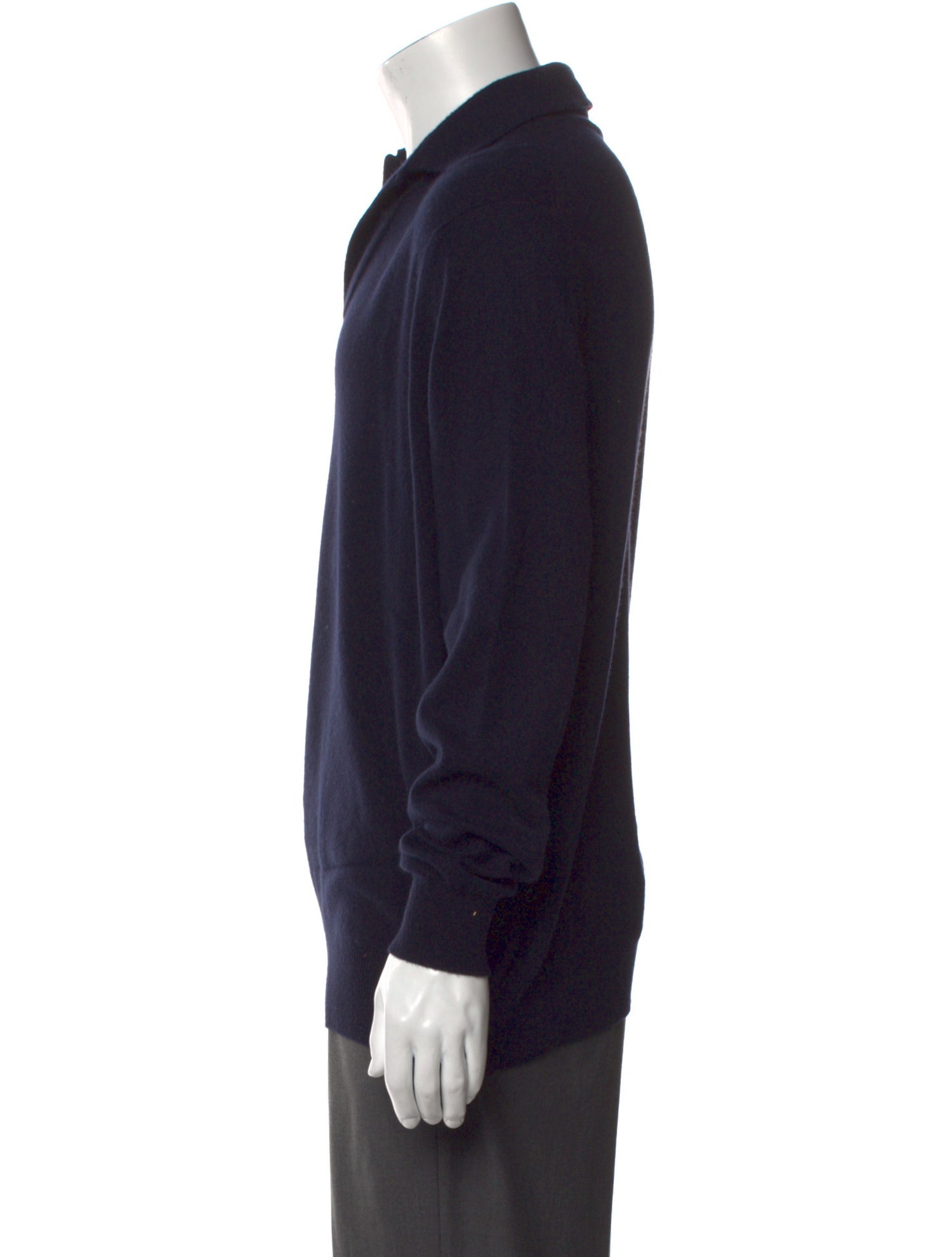 Loro Piana Baby Cashmere Collar Polo Sweater