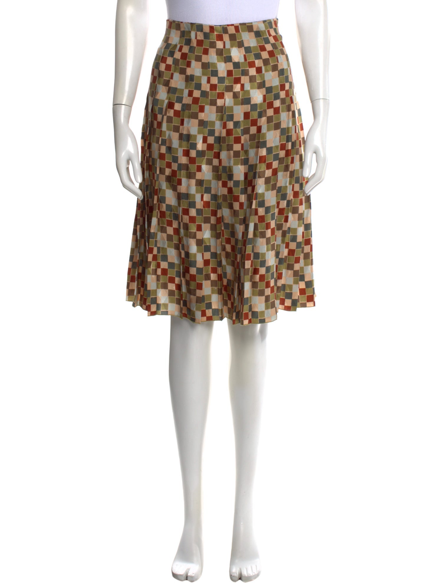 Loro Piana Silk Knee-Length Skirt