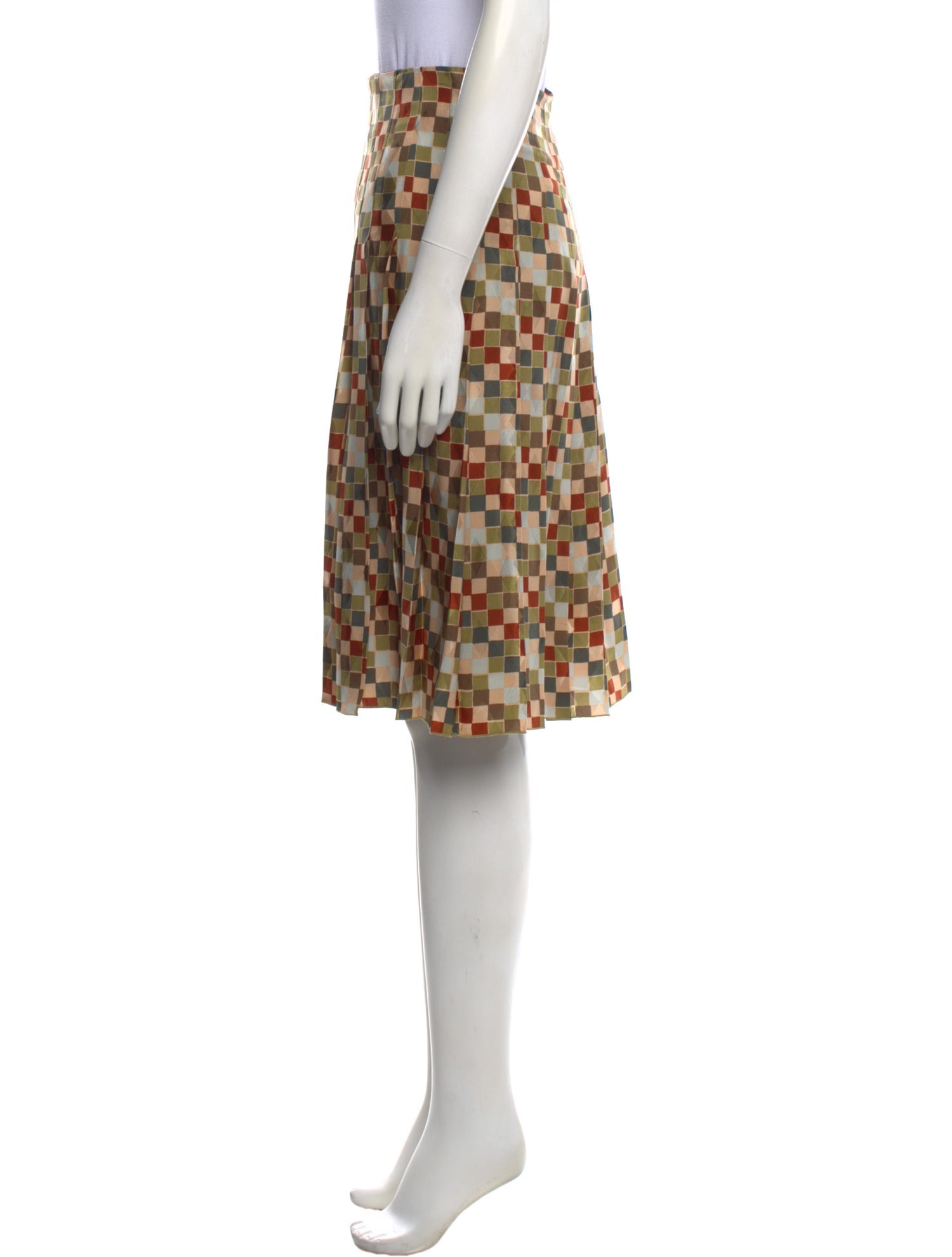 Loro Piana Silk Knee-Length Skirt