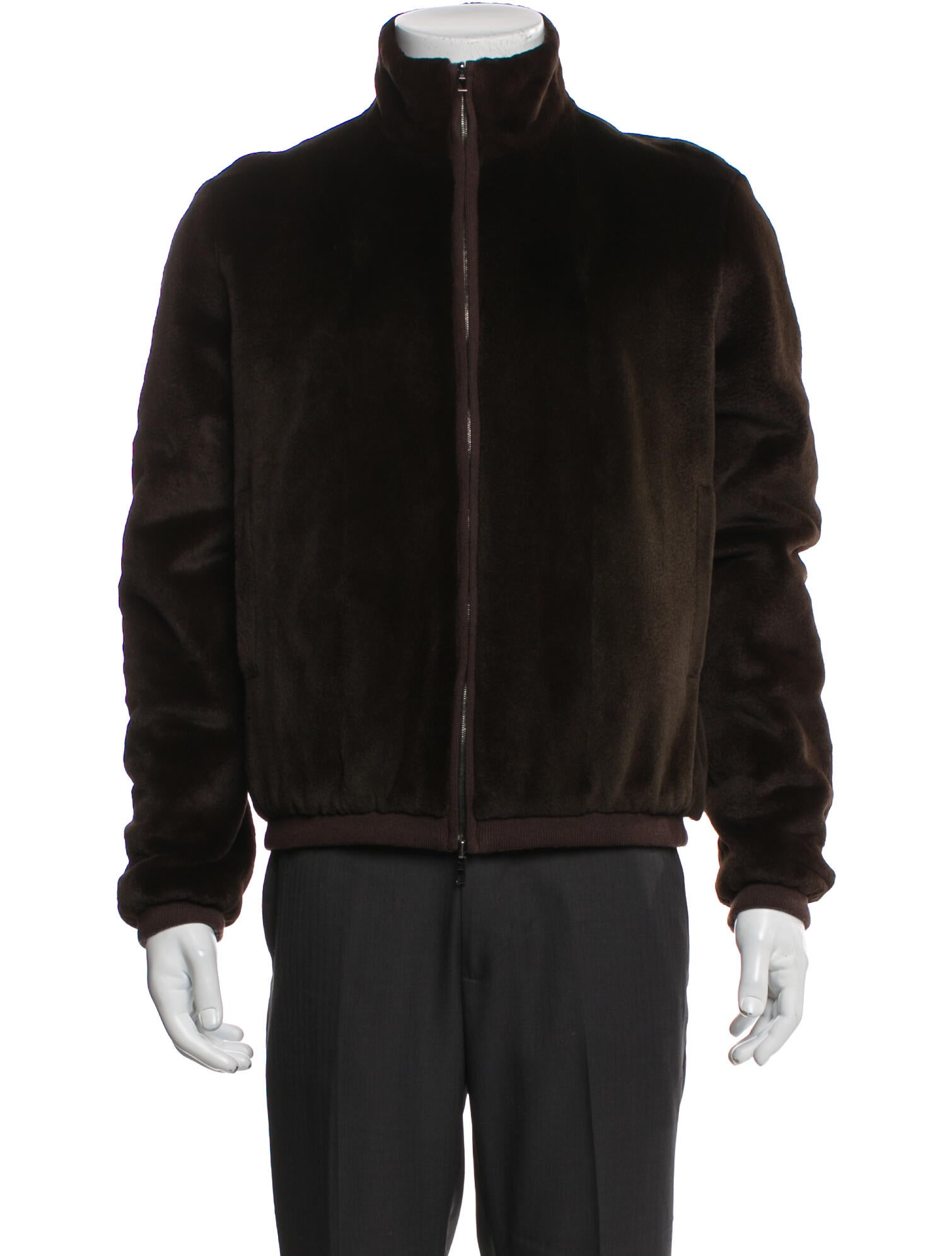 Loro Piana Reversible Windfur Storm System Bomber Jacket