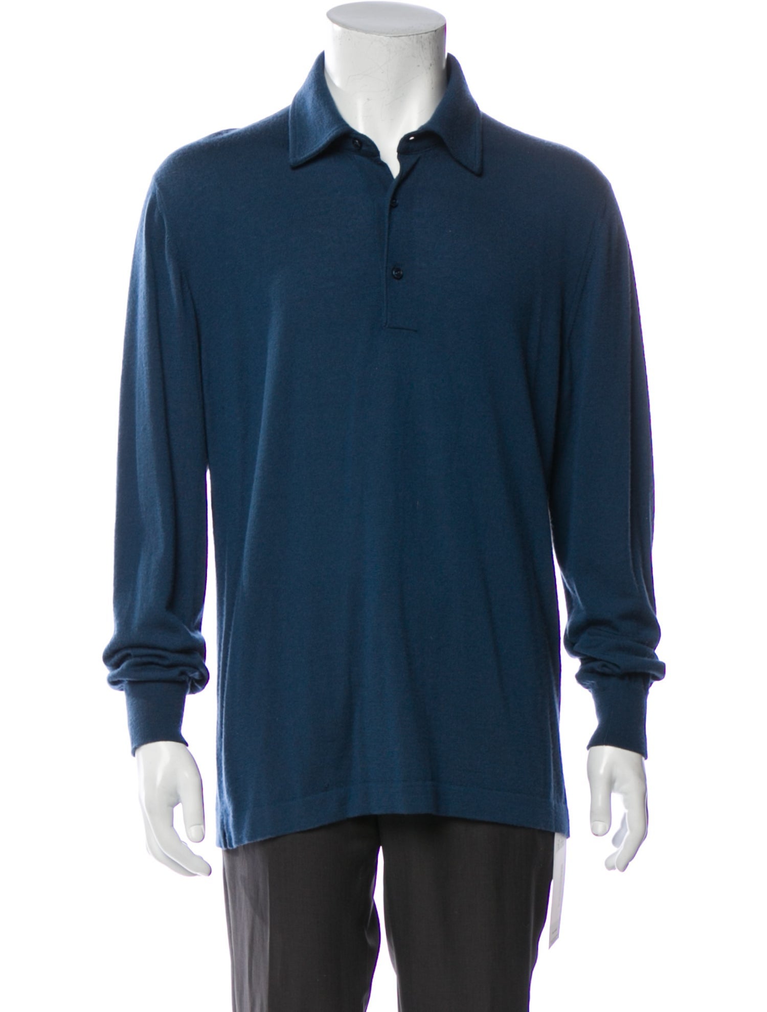 Loro Piana Cashmere Collar Polo Sweater