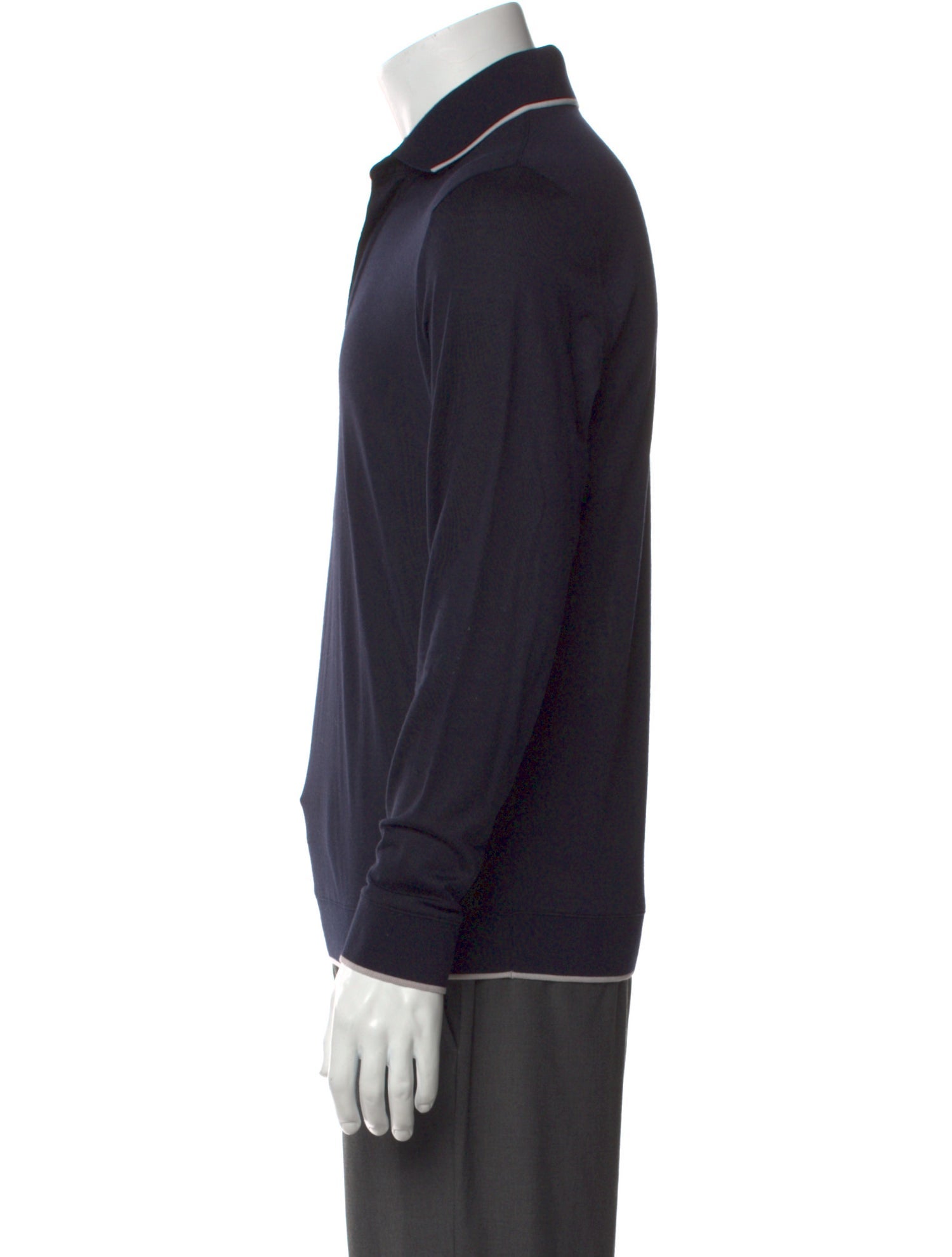 Loro Piana Virgin Wool Collar Polo Shirt