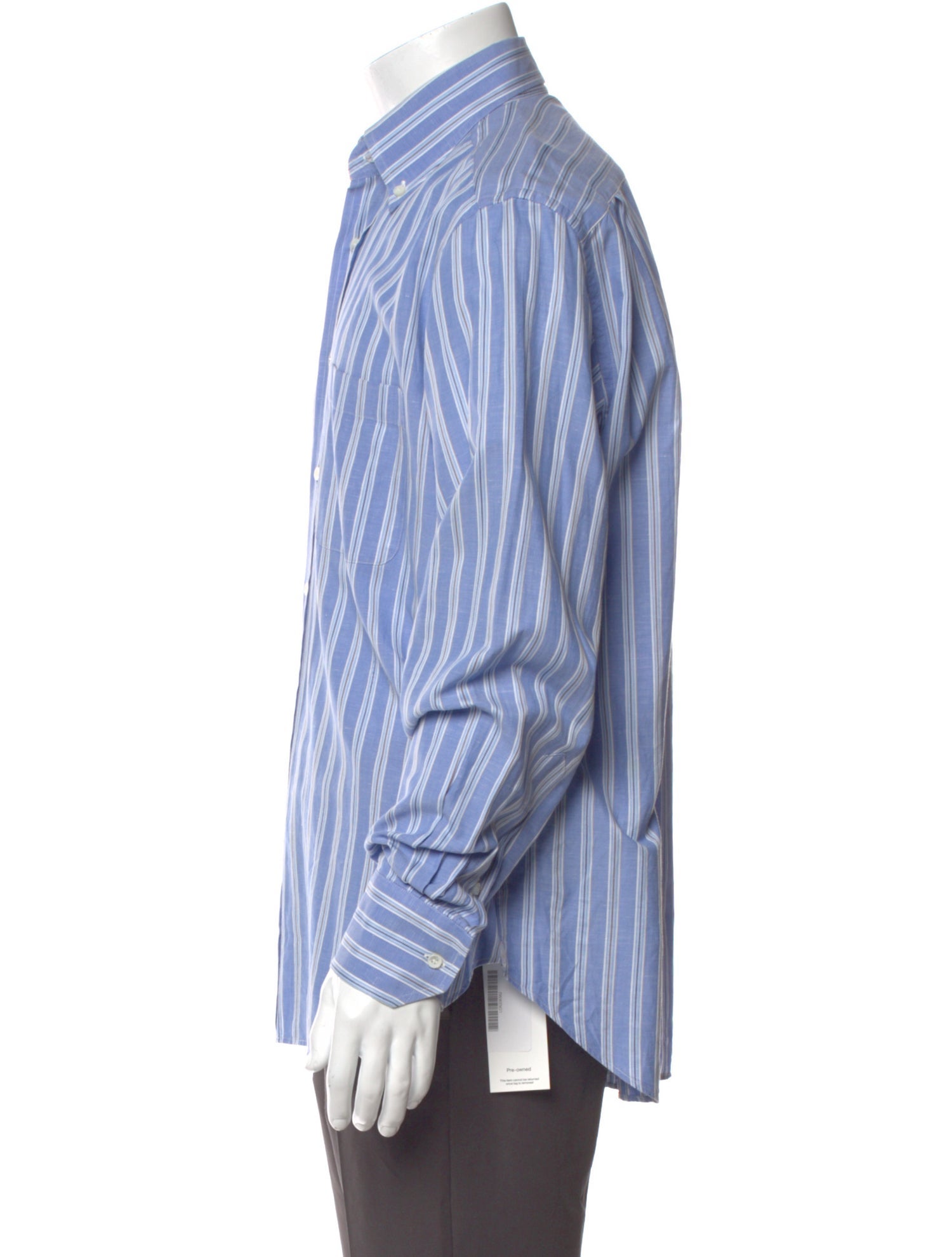Loro Piana Striped Long Sleeve Dress Shirt