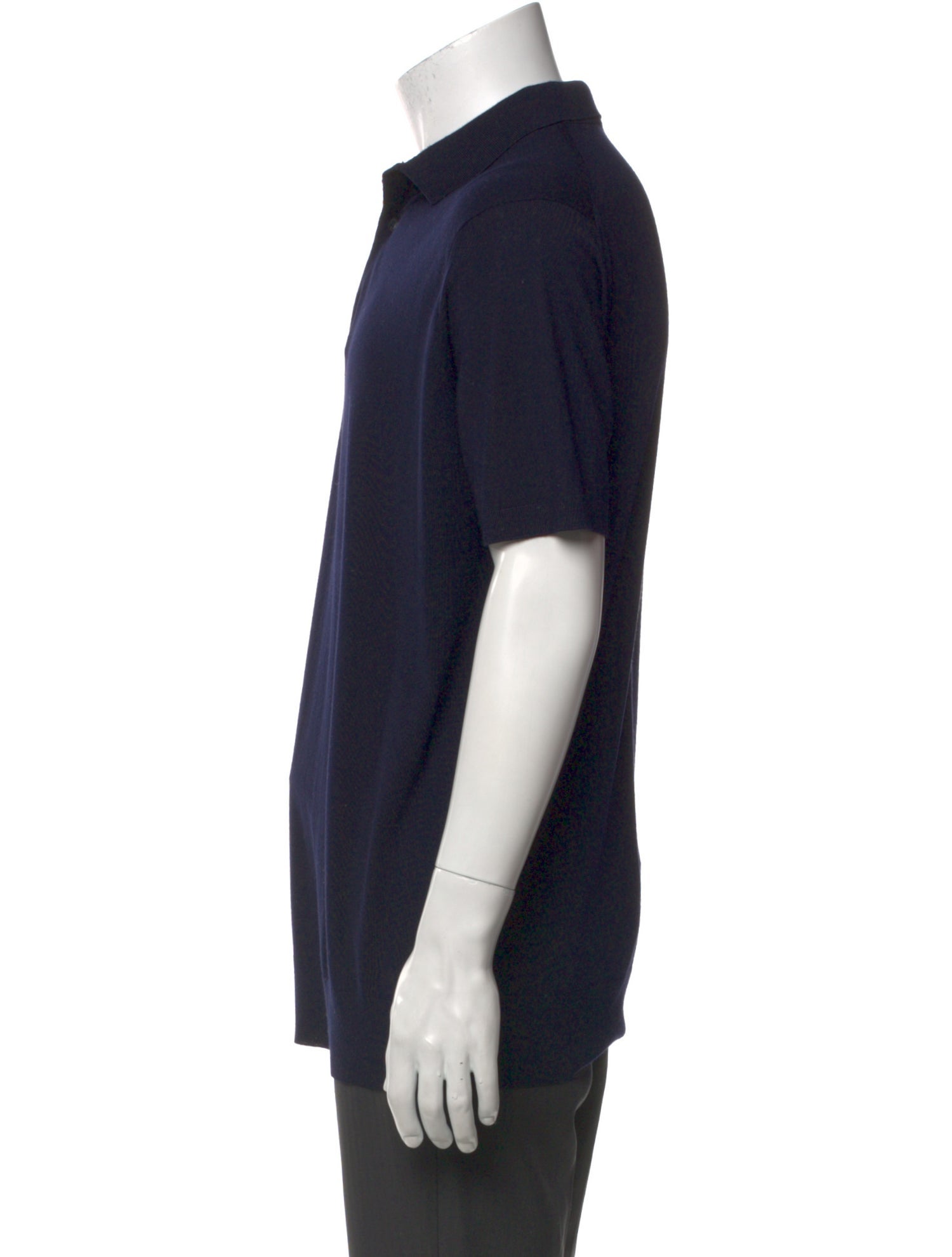 Loro Piana Virgin Wool Crew Neck Polo Shirt