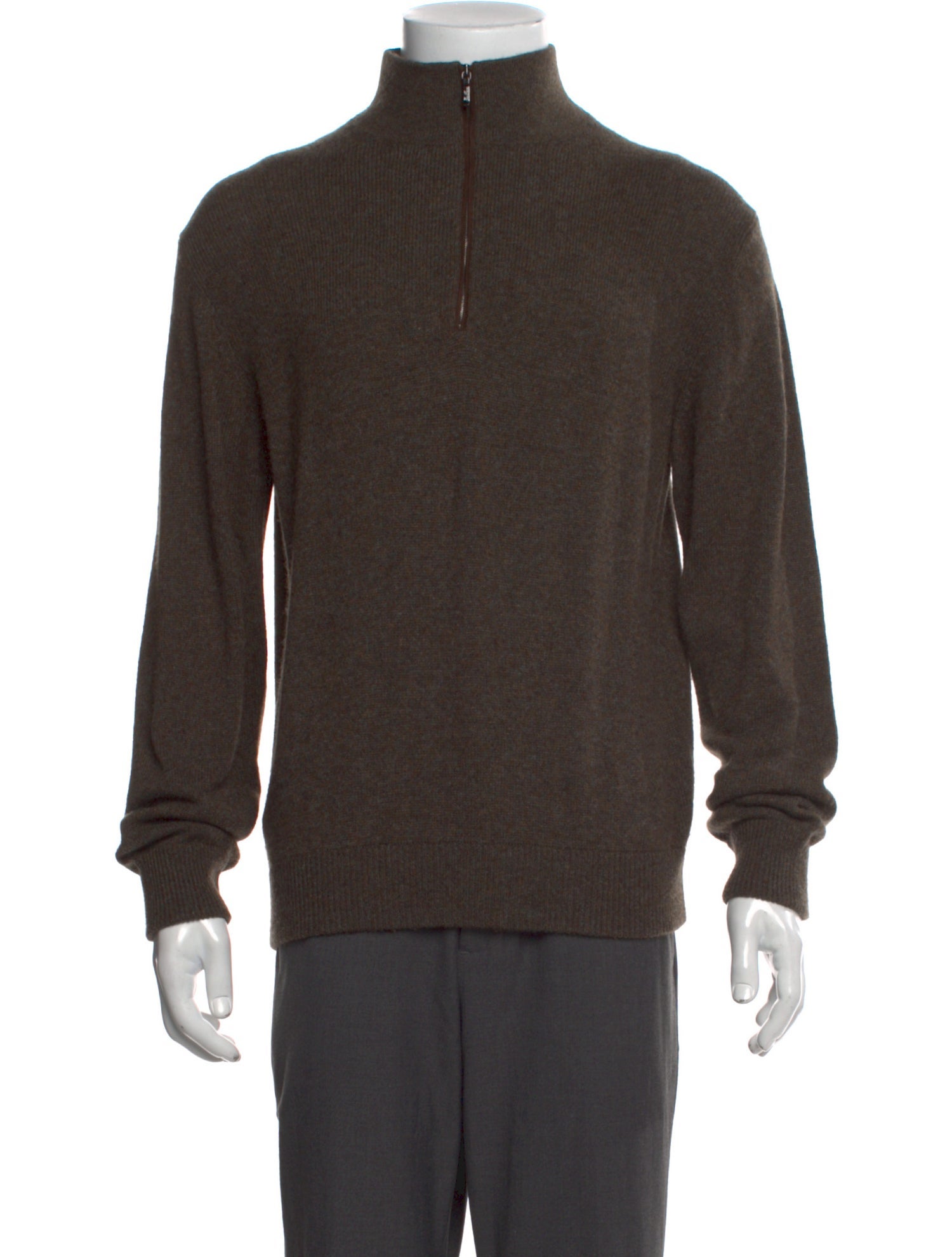 Loro Piana Cashmere Turtleneck Polo Sweater