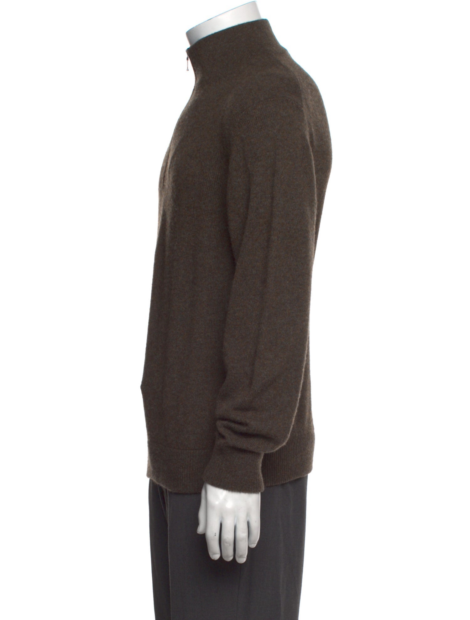 Loro Piana Cashmere Turtleneck Polo Sweater