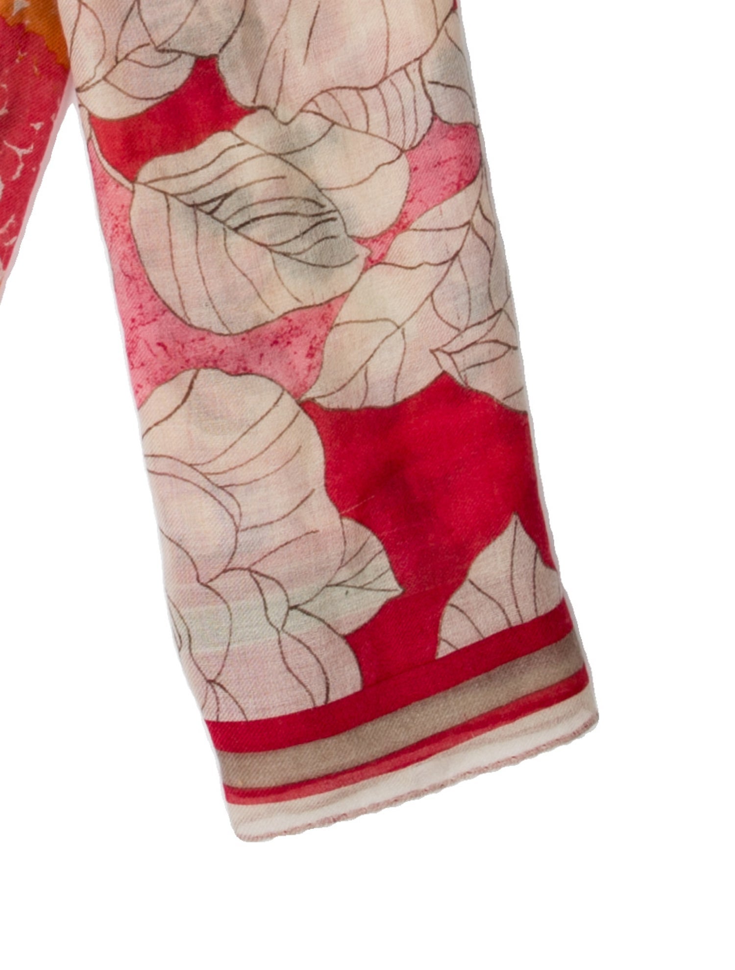 Loro Piana Cashmere Floral Print Shawl