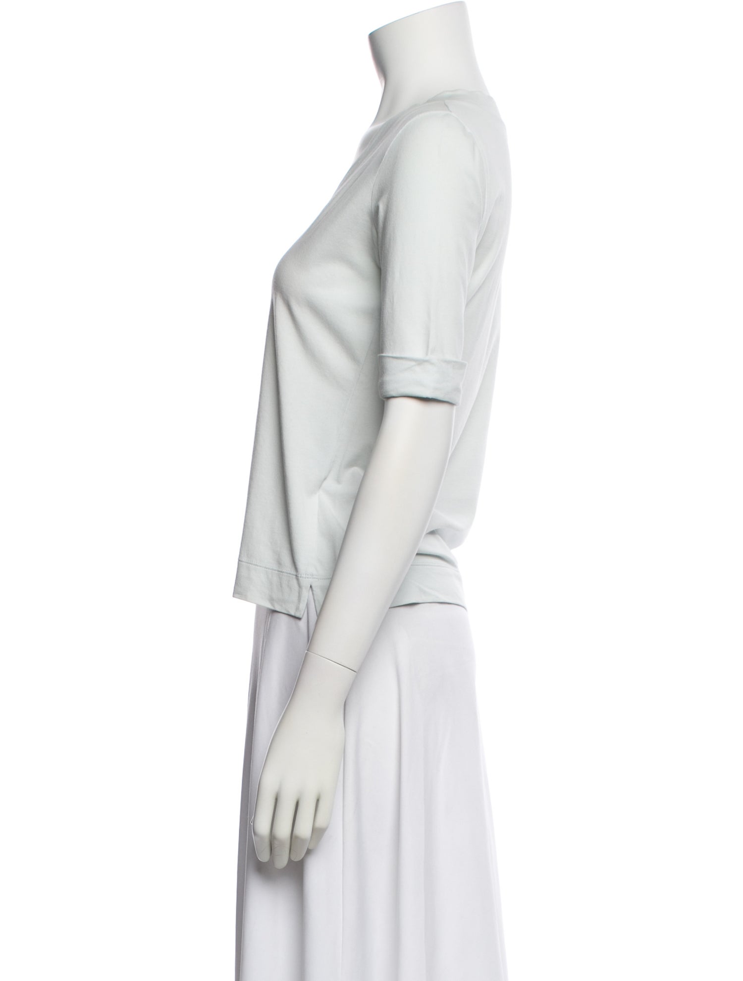 Loro Piana V-Neck Three-Quarter Sleeve T-Shirt