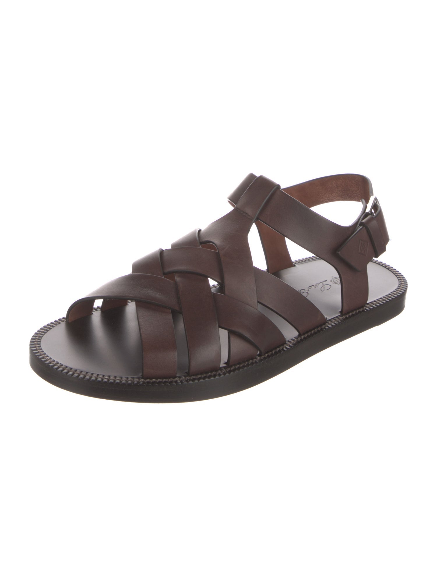 Loro Piana Kumihimo Leather Sandals