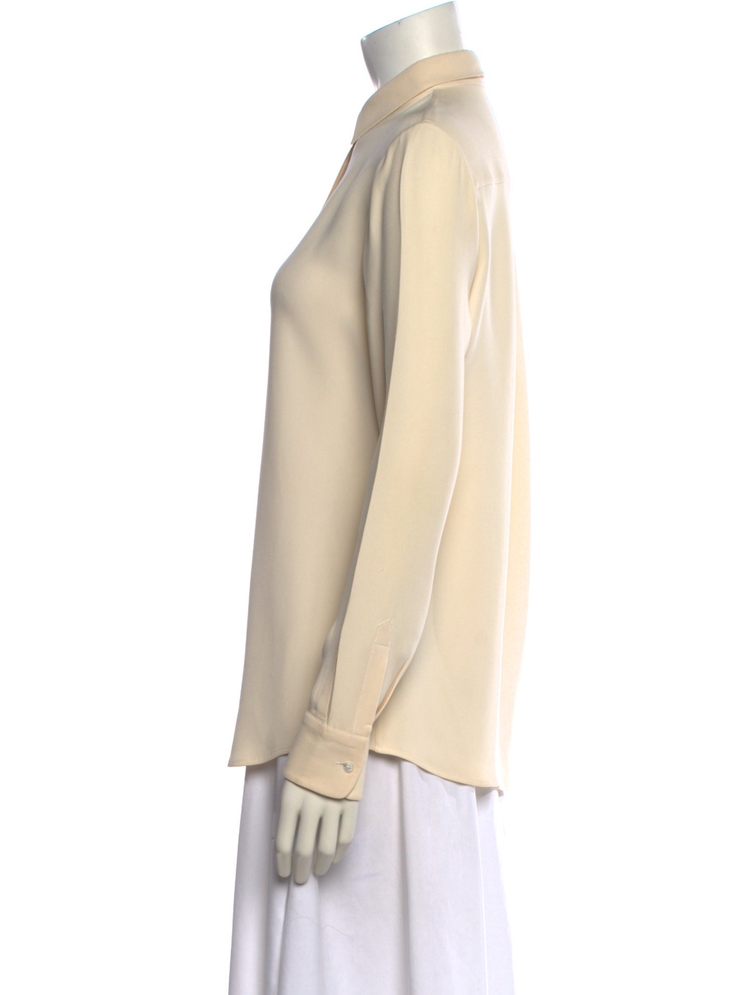Loro Piana Silk Long Sleeve Blouse