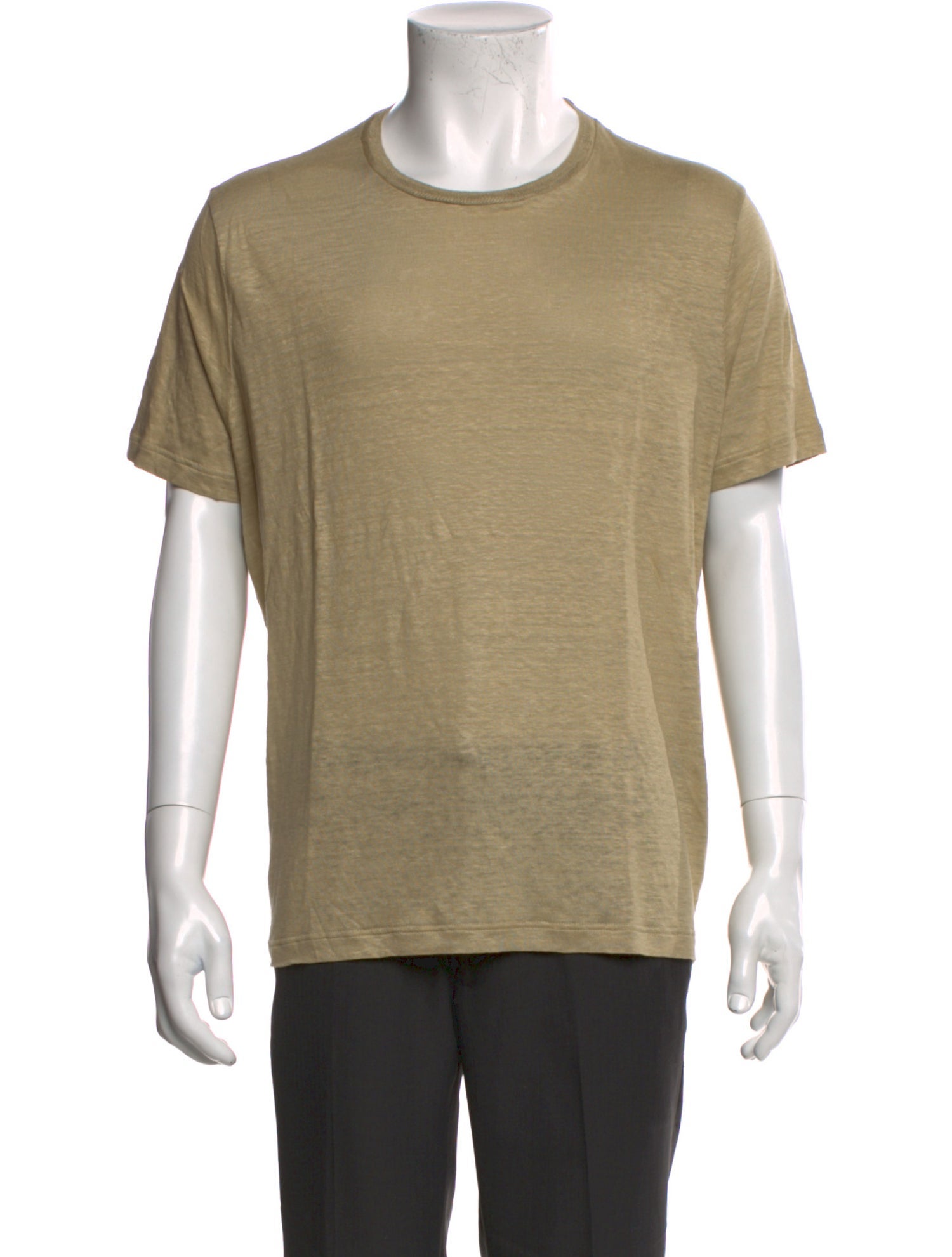 Loro Piana Linen Crew Neck T-Shirt