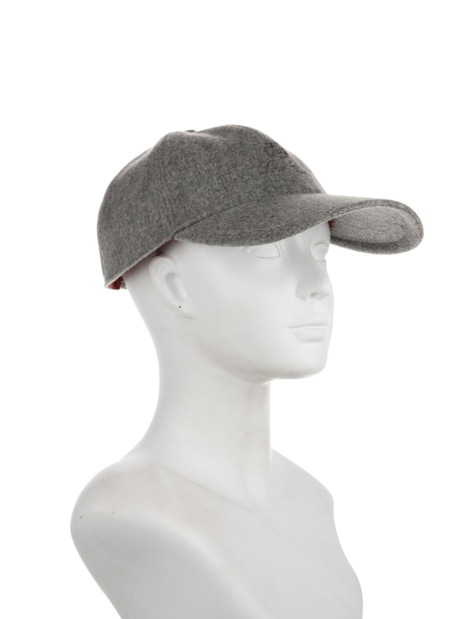 Loro Piana Cashmere Embroidered Baseball Cap