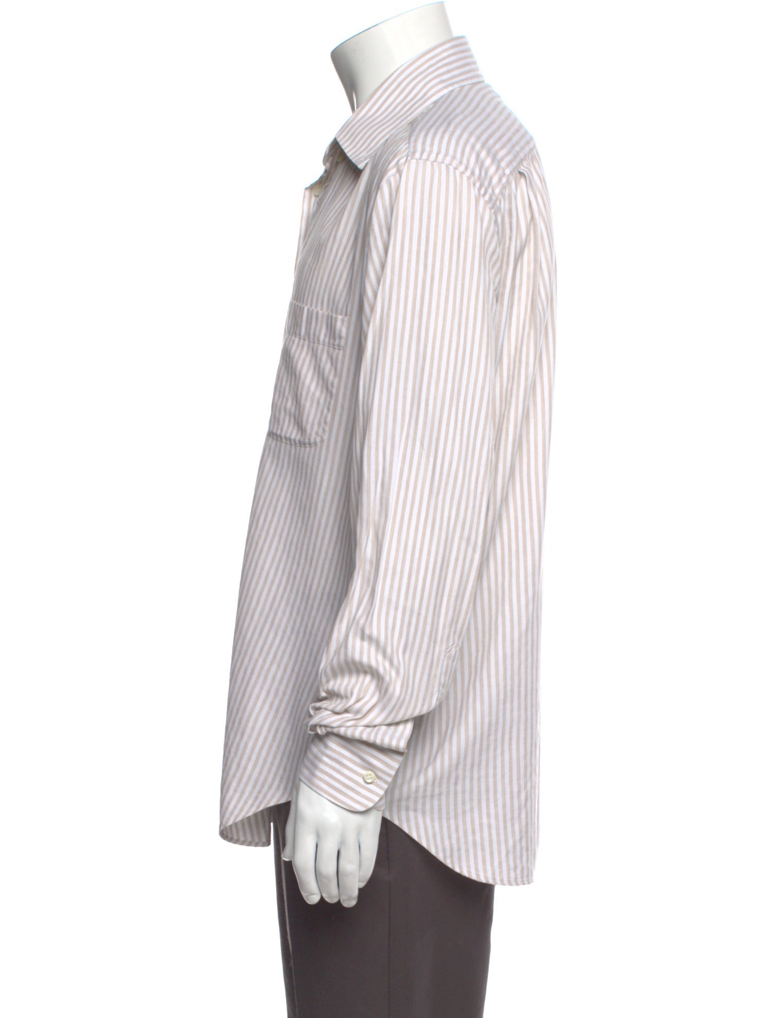 Loro Piana Striped Long Sleeve Dress Shirt
