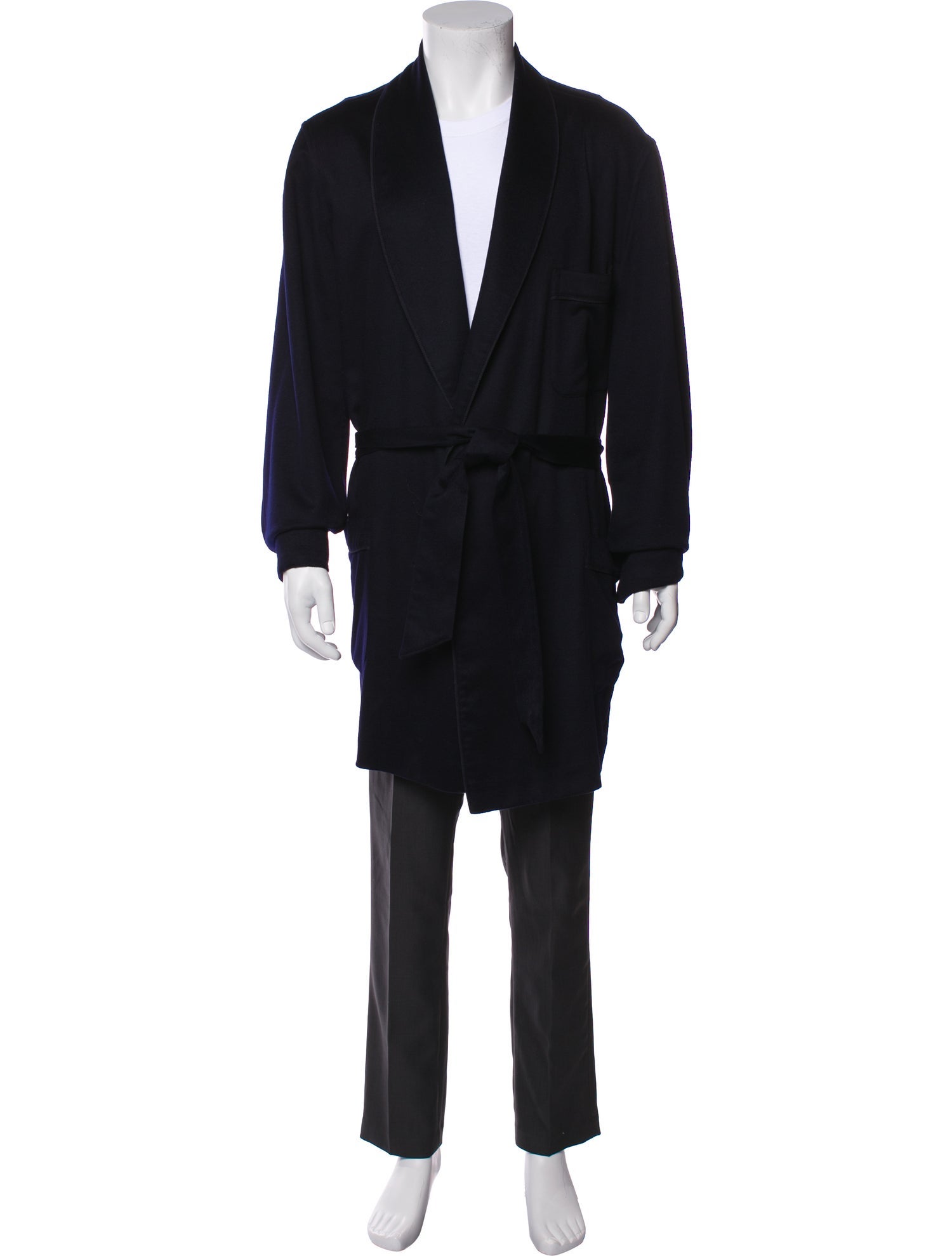 Loro Piana Cashmere Braided Accents Robe