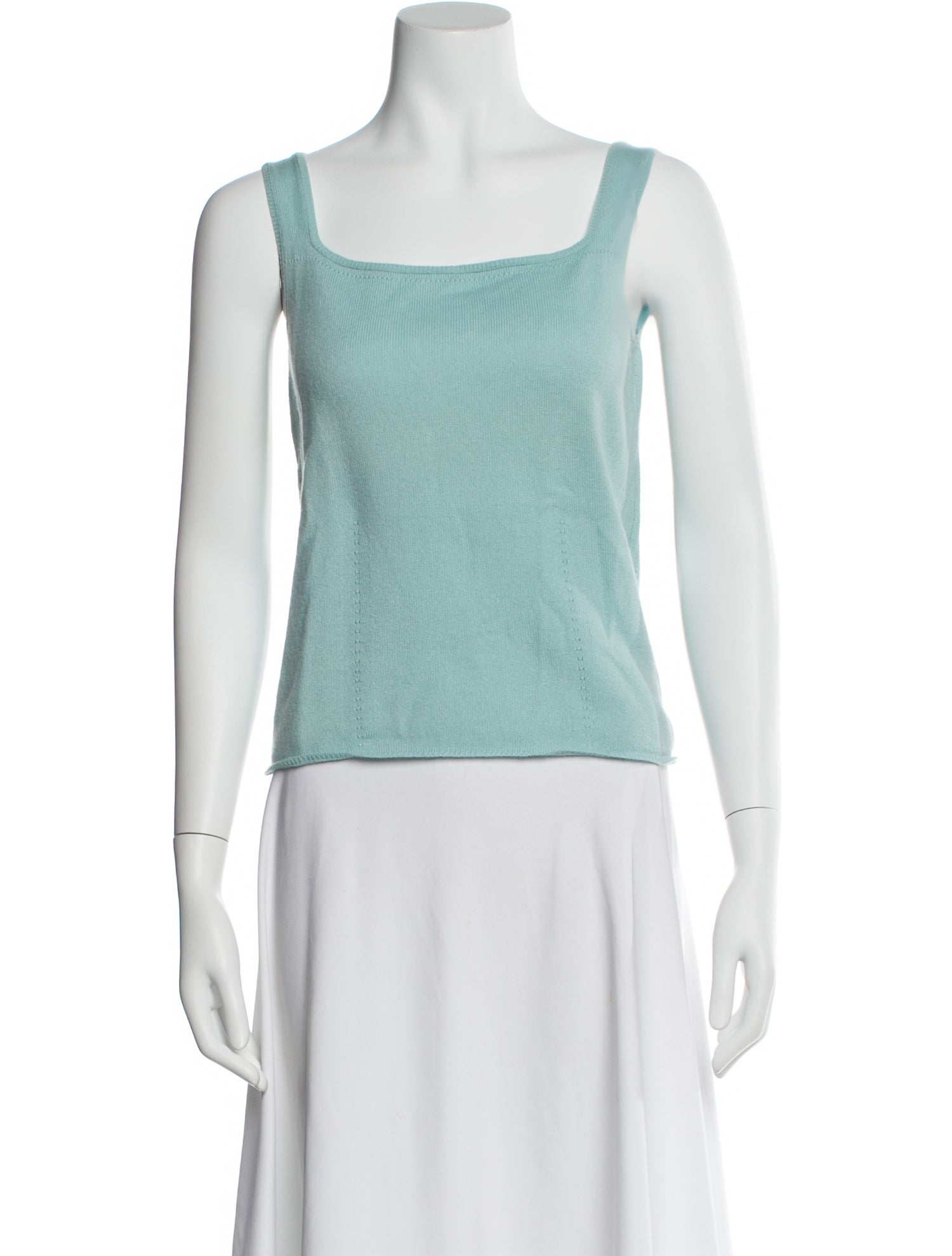 Loro Piana Cashmere Square Neckline Top