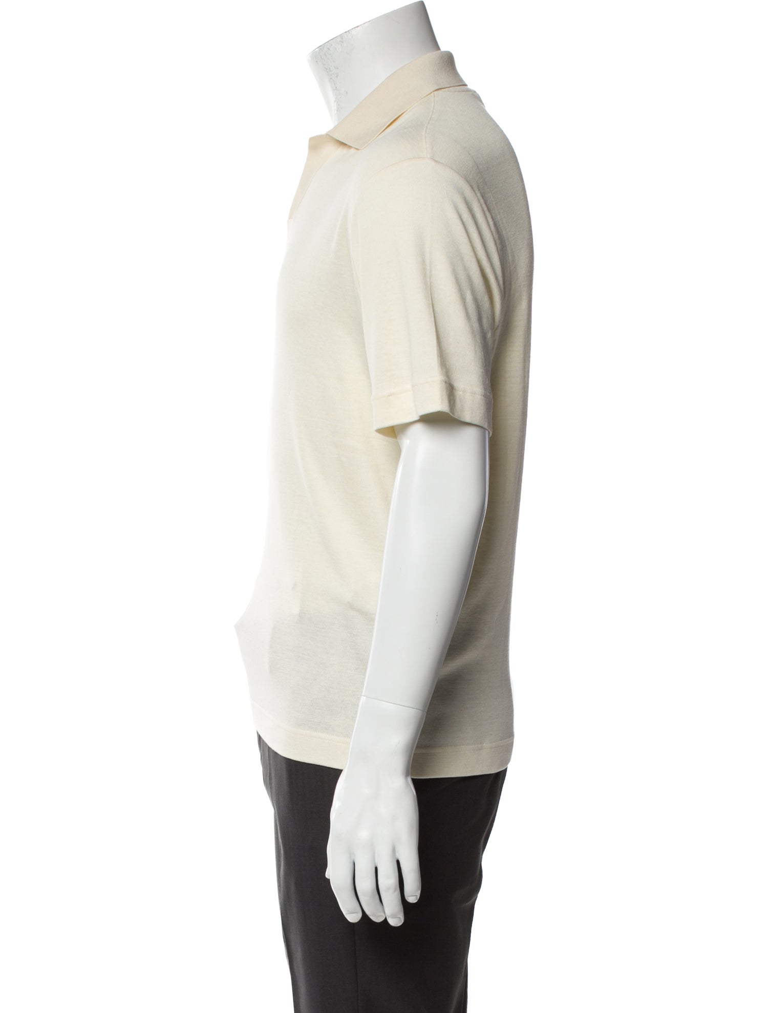 Loro Piana Silk Collar Polo Shirt