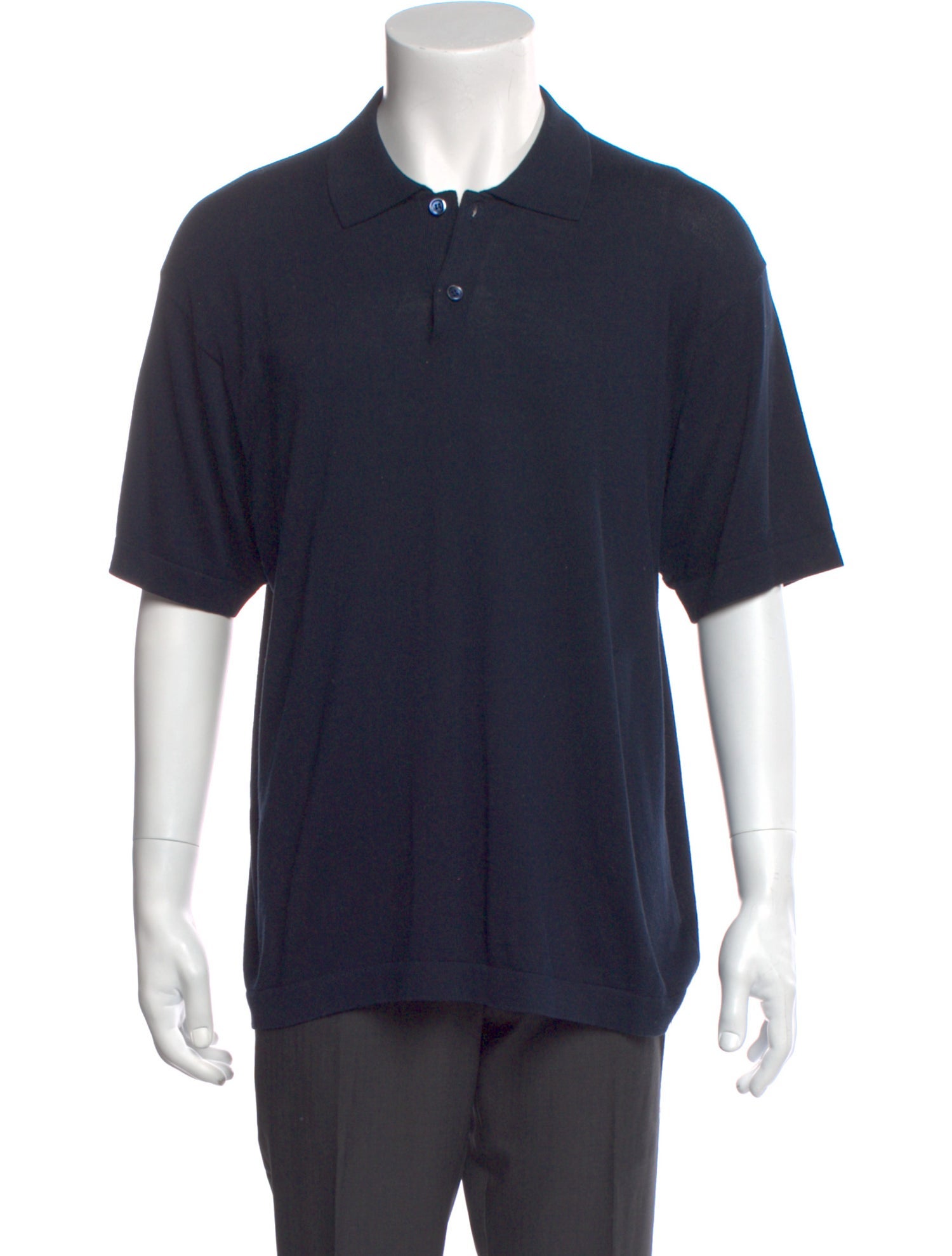 Loro Piana Crew Neck Short Sleeve Polo Shirt