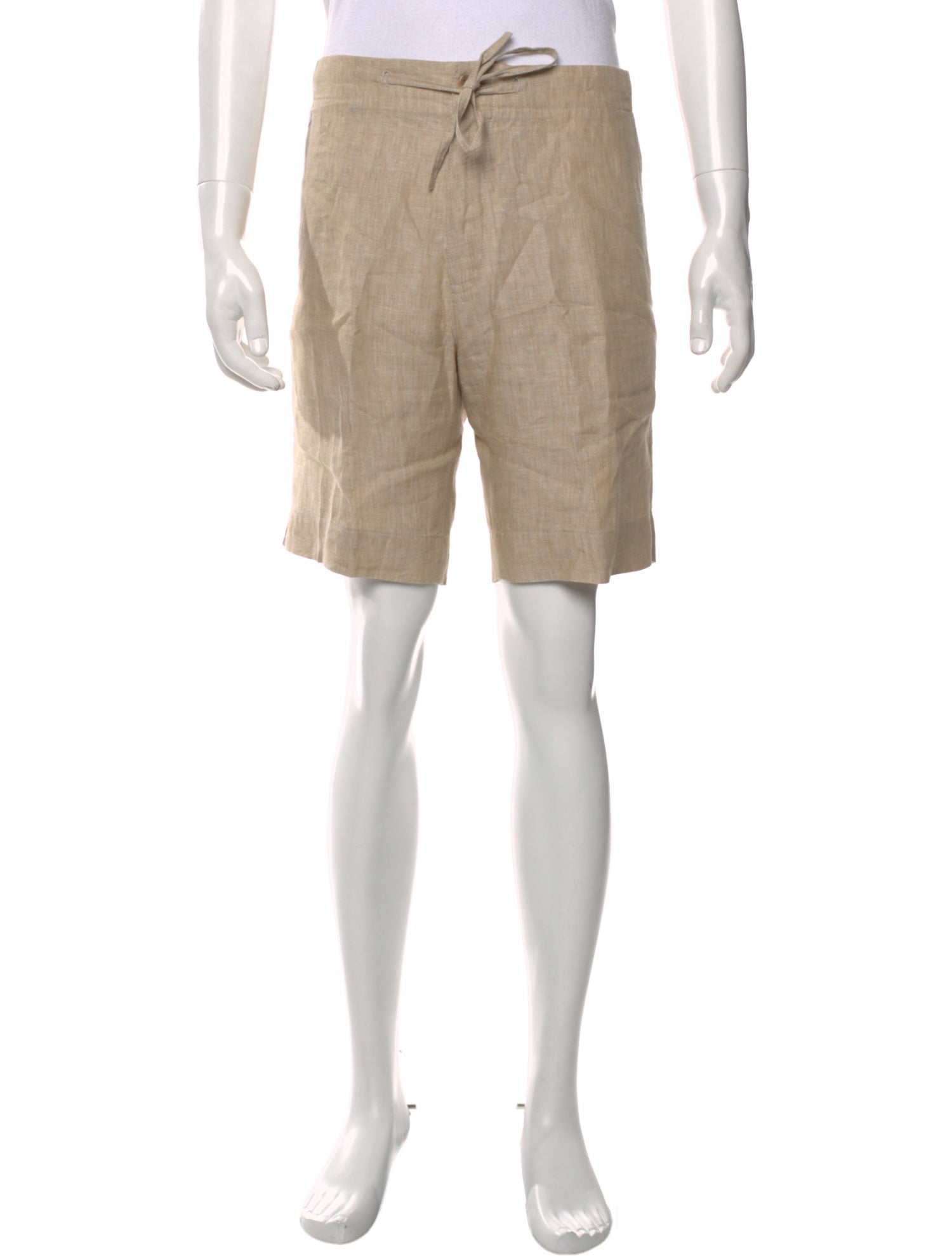 Loro Piana Linen Flat Front Shorts