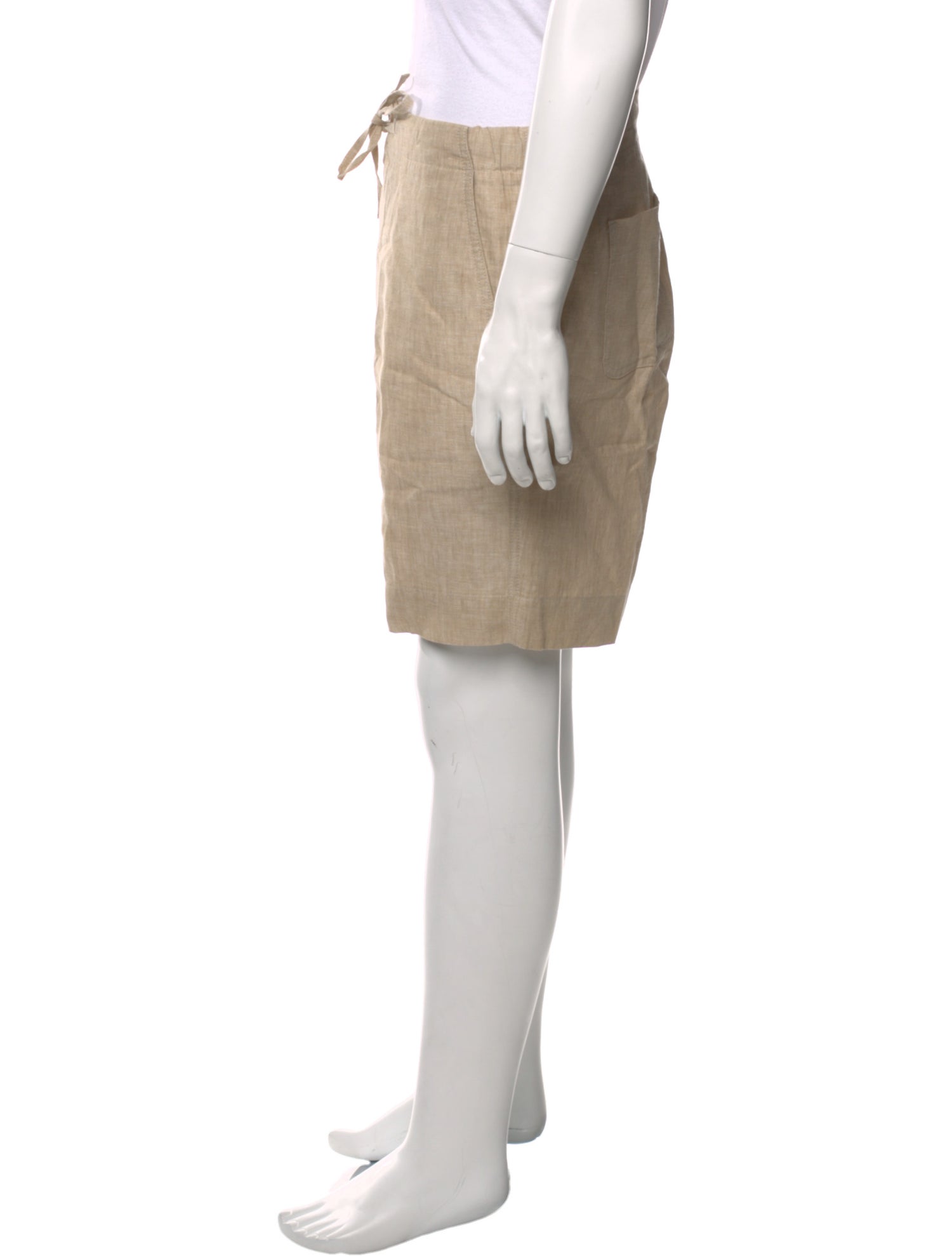 Loro Piana Linen Flat Front Shorts