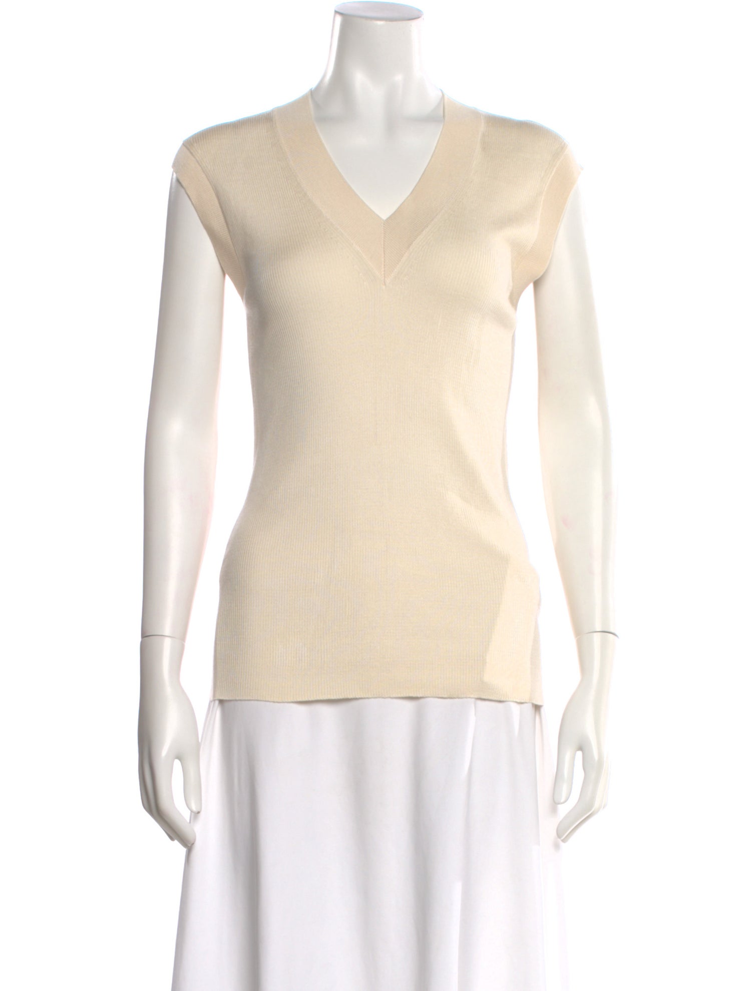 Loro Piana Silk V-Neck Top