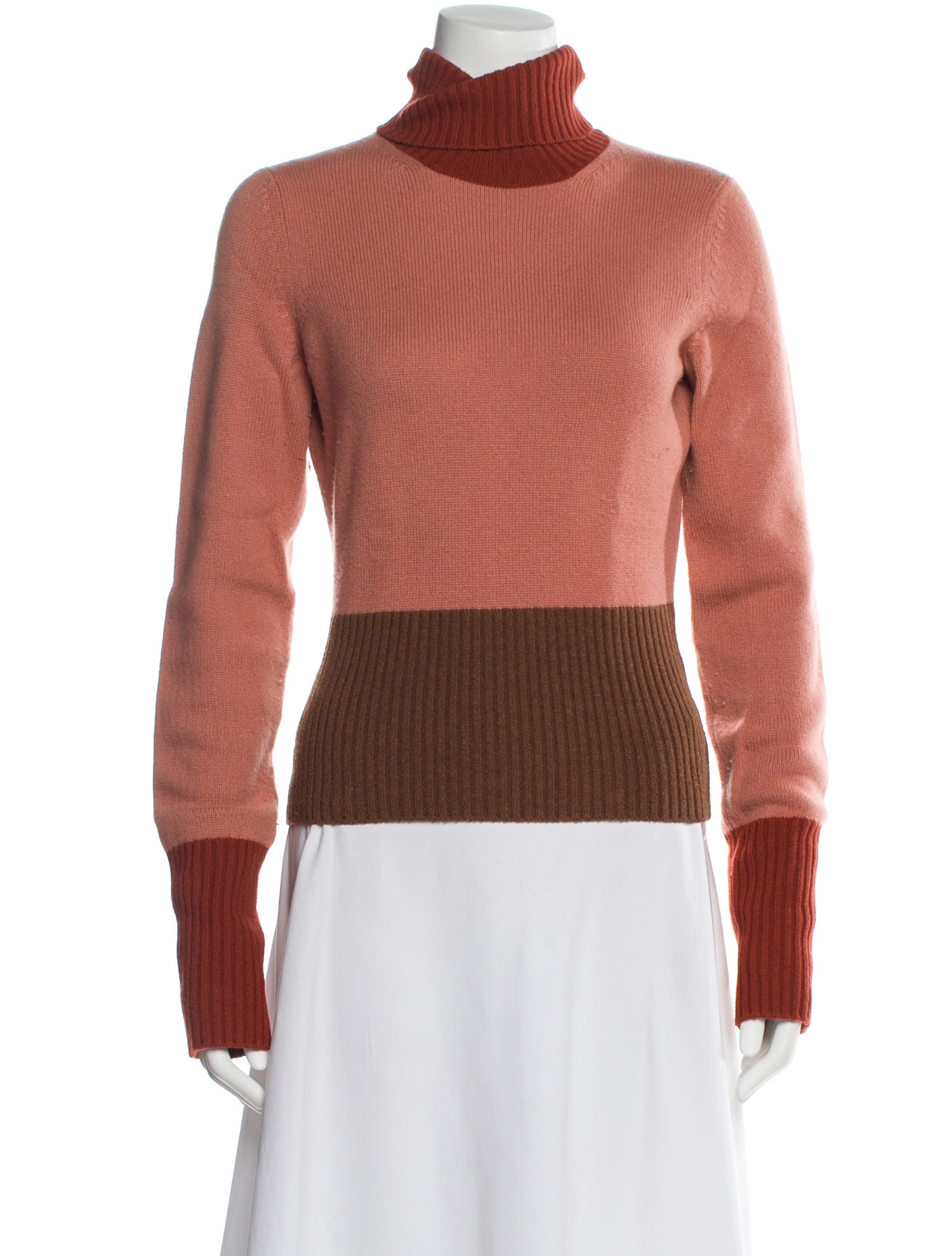 Loro Piana Baby Cashmere Colorblock Pattern Sweater