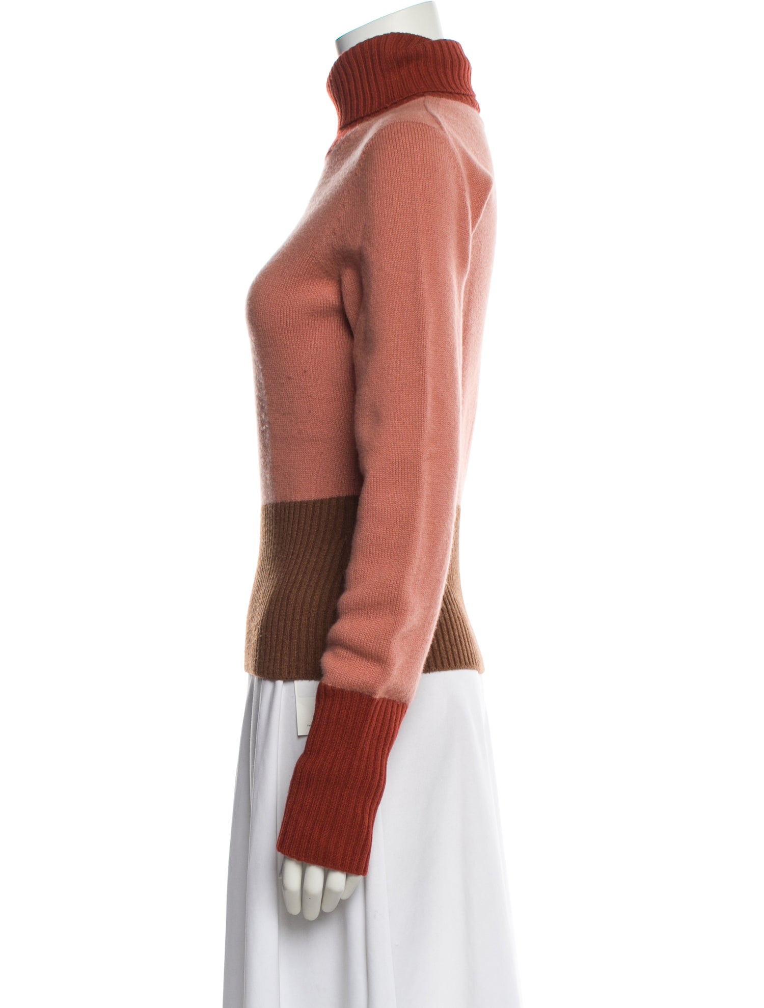 Loro Piana Baby Cashmere Colorblock Pattern Sweater