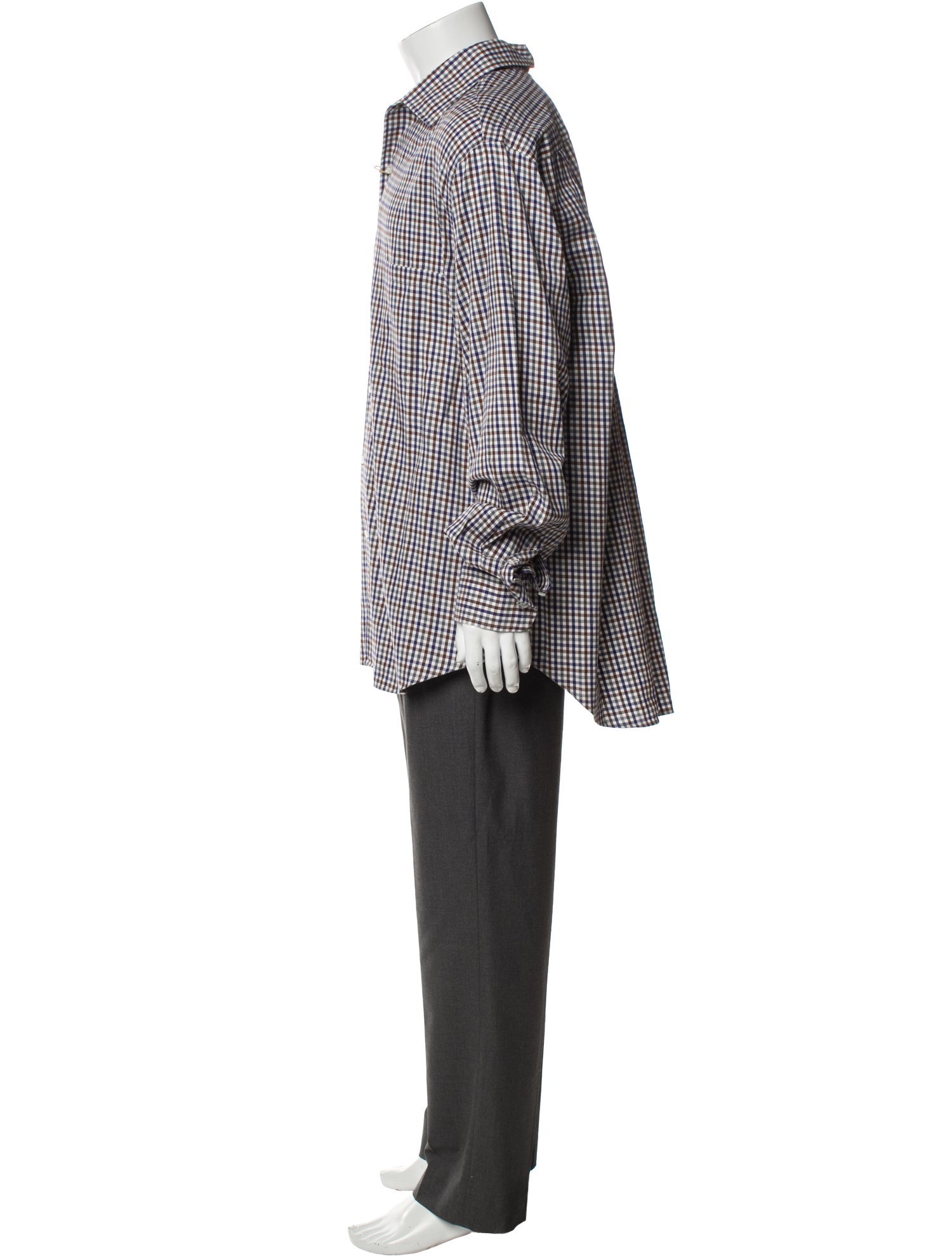 Loro Piana Andre Plaid Print Shirt w/ Tags