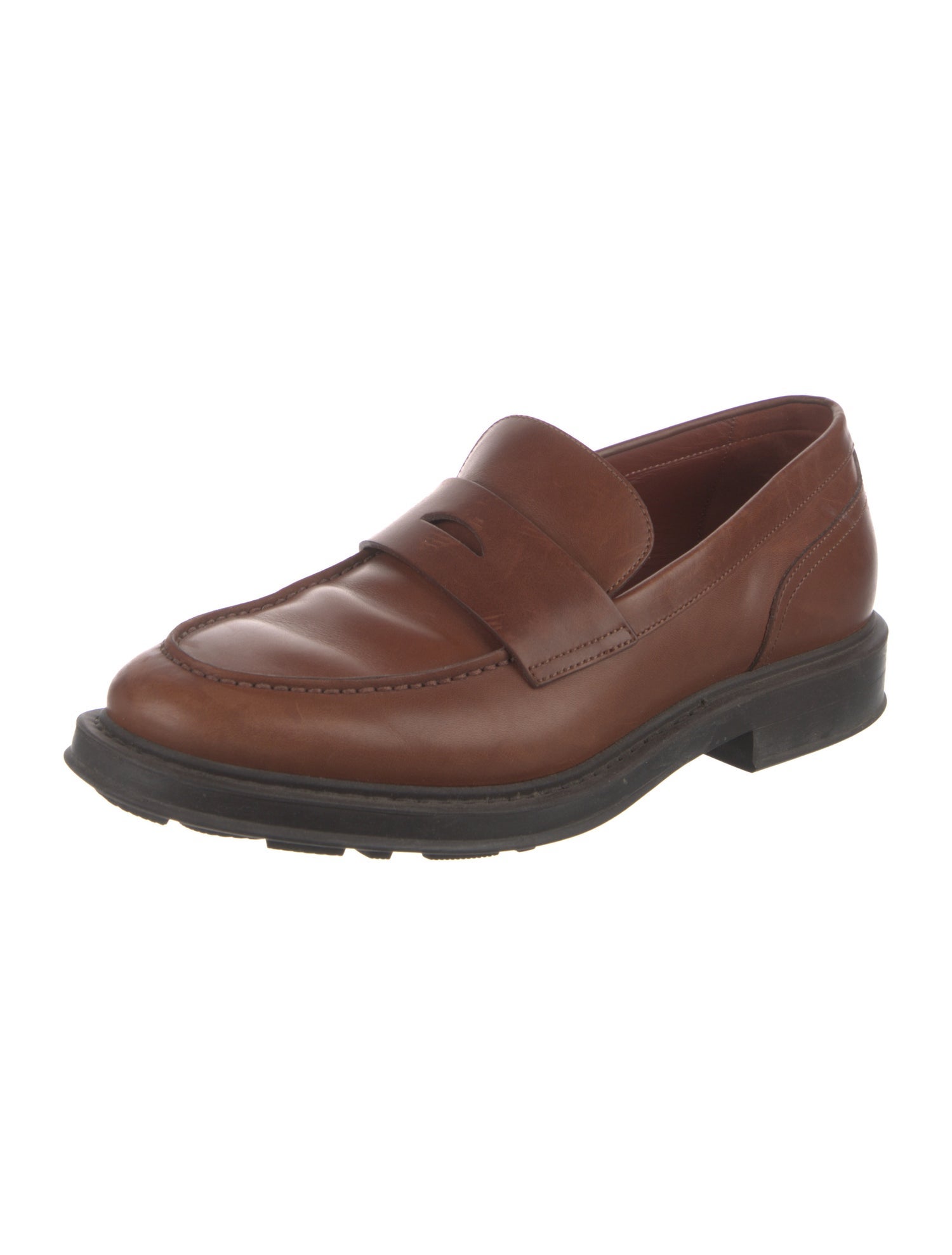 Loro Piana Travis Walk Leather Dress Loafers