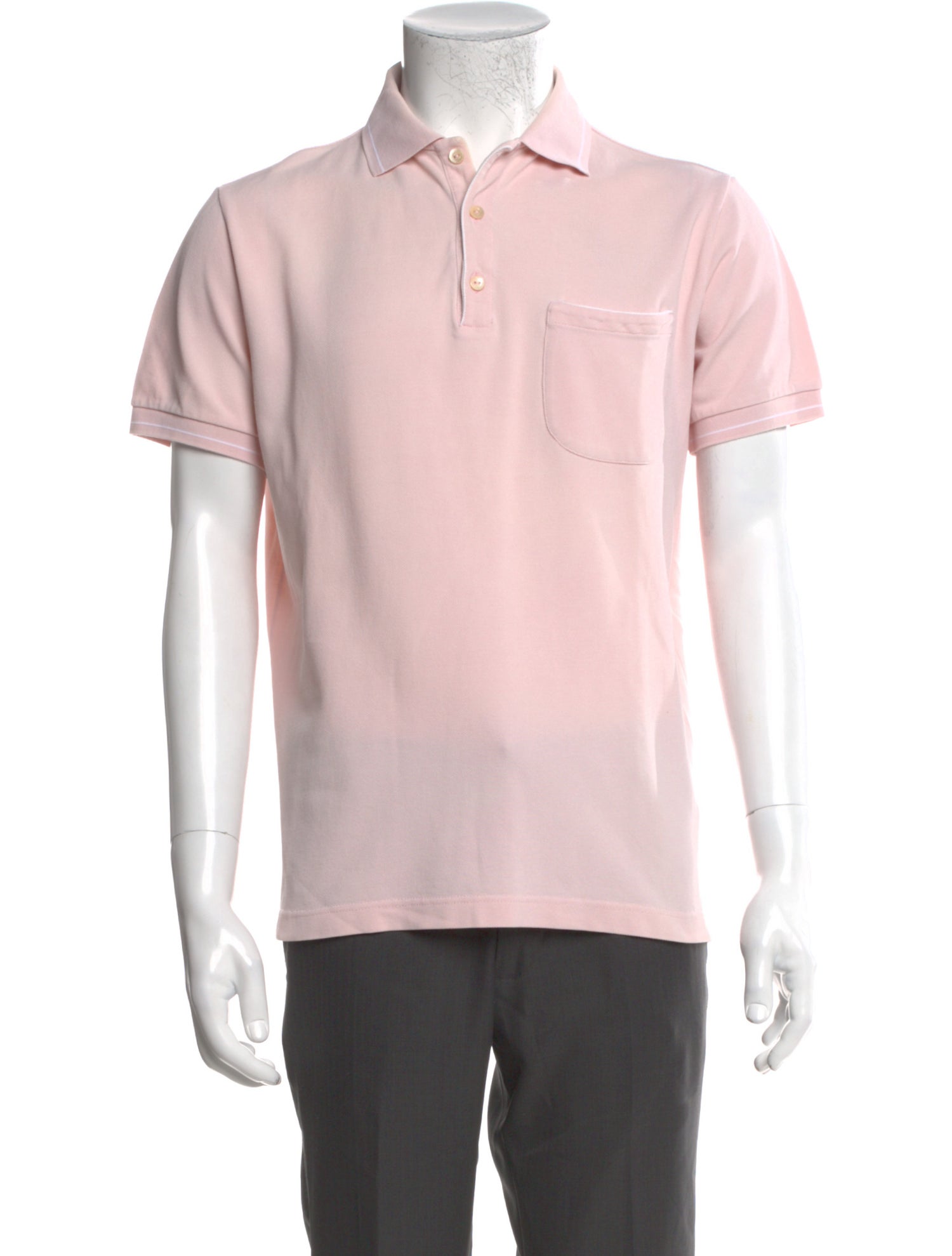 Loro Piana Collar Short Sleeve Polo Shirt