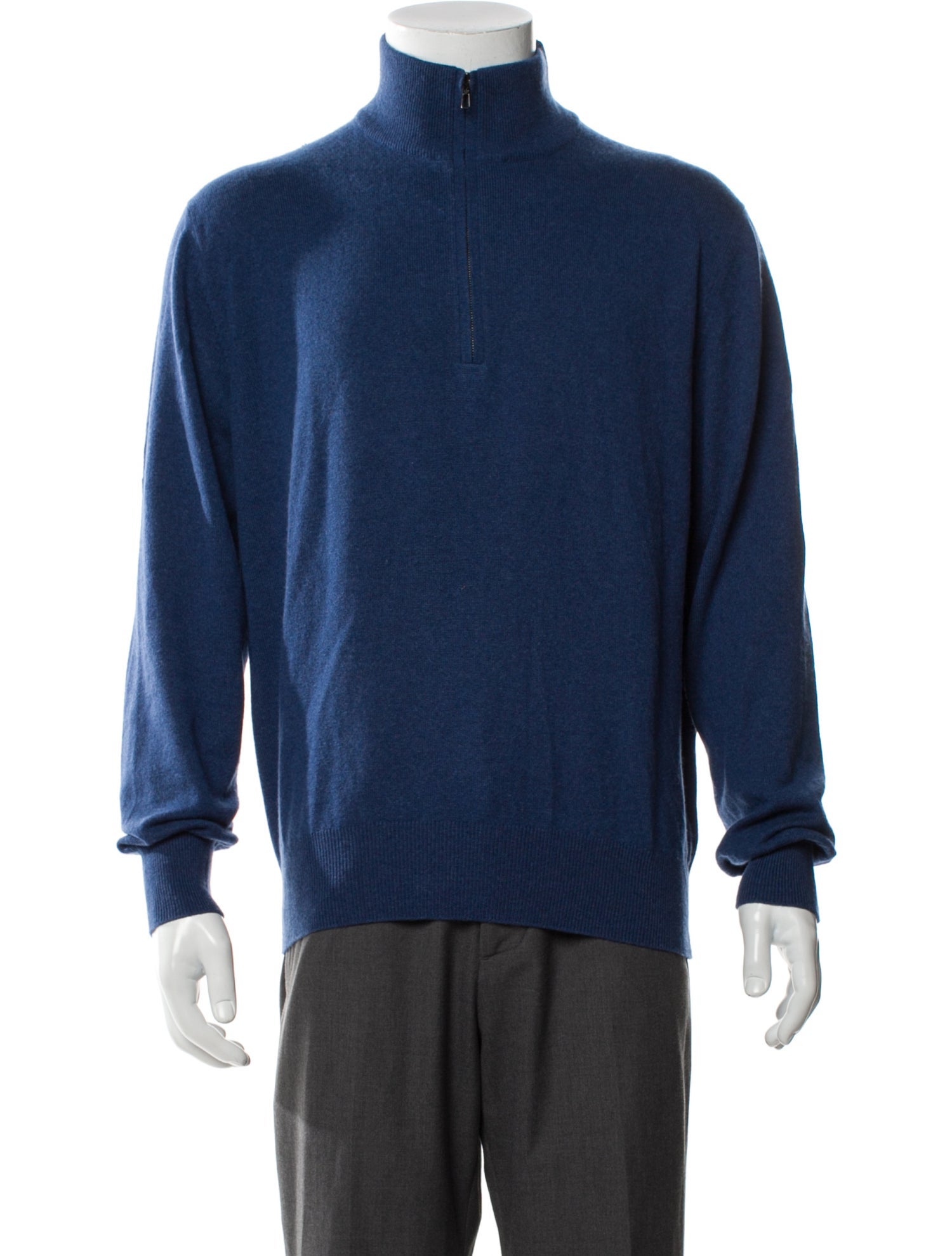 Loro Piana Baby Cashmere Turtleneck Polo Sweater