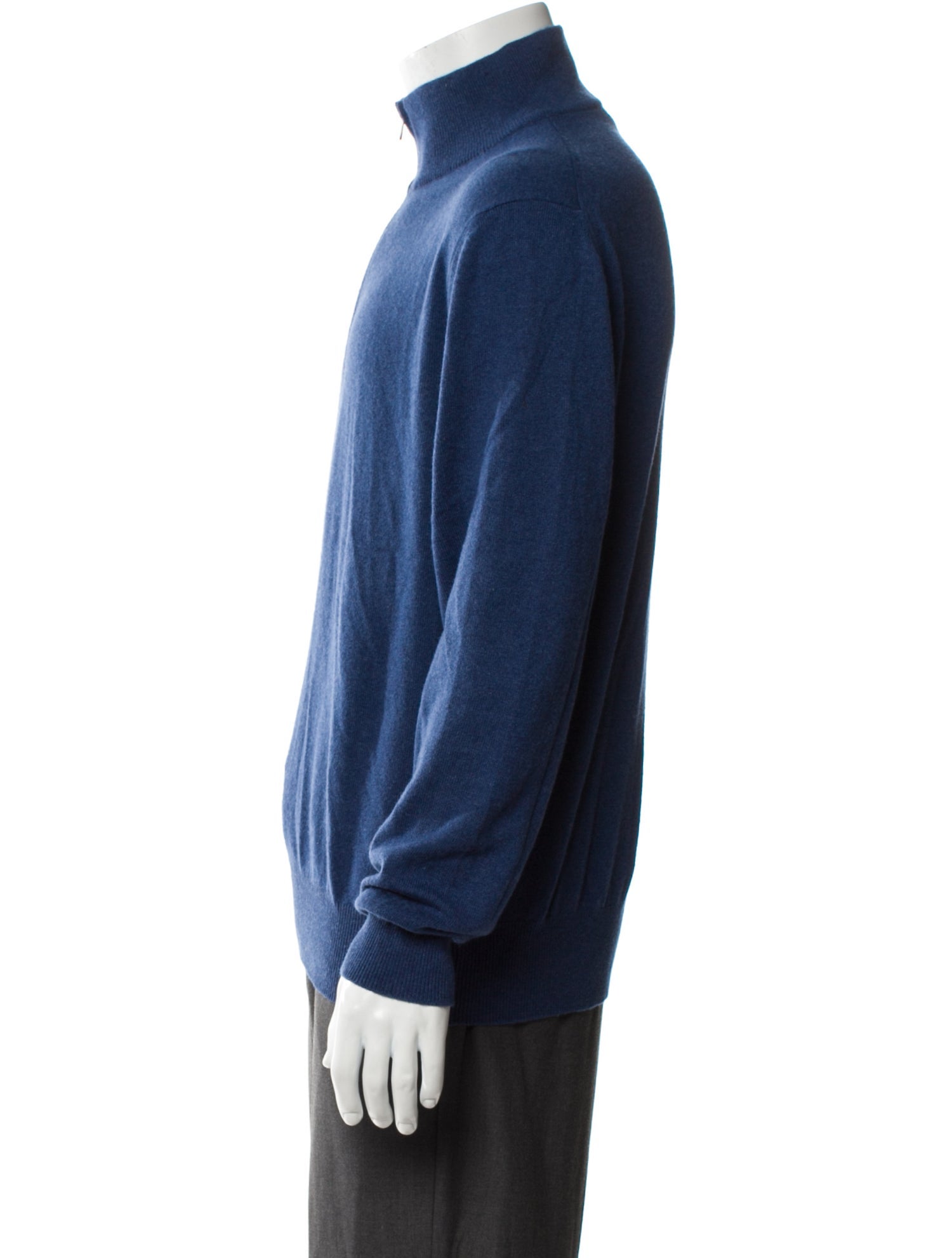 Loro Piana Baby Cashmere Turtleneck Polo Sweater