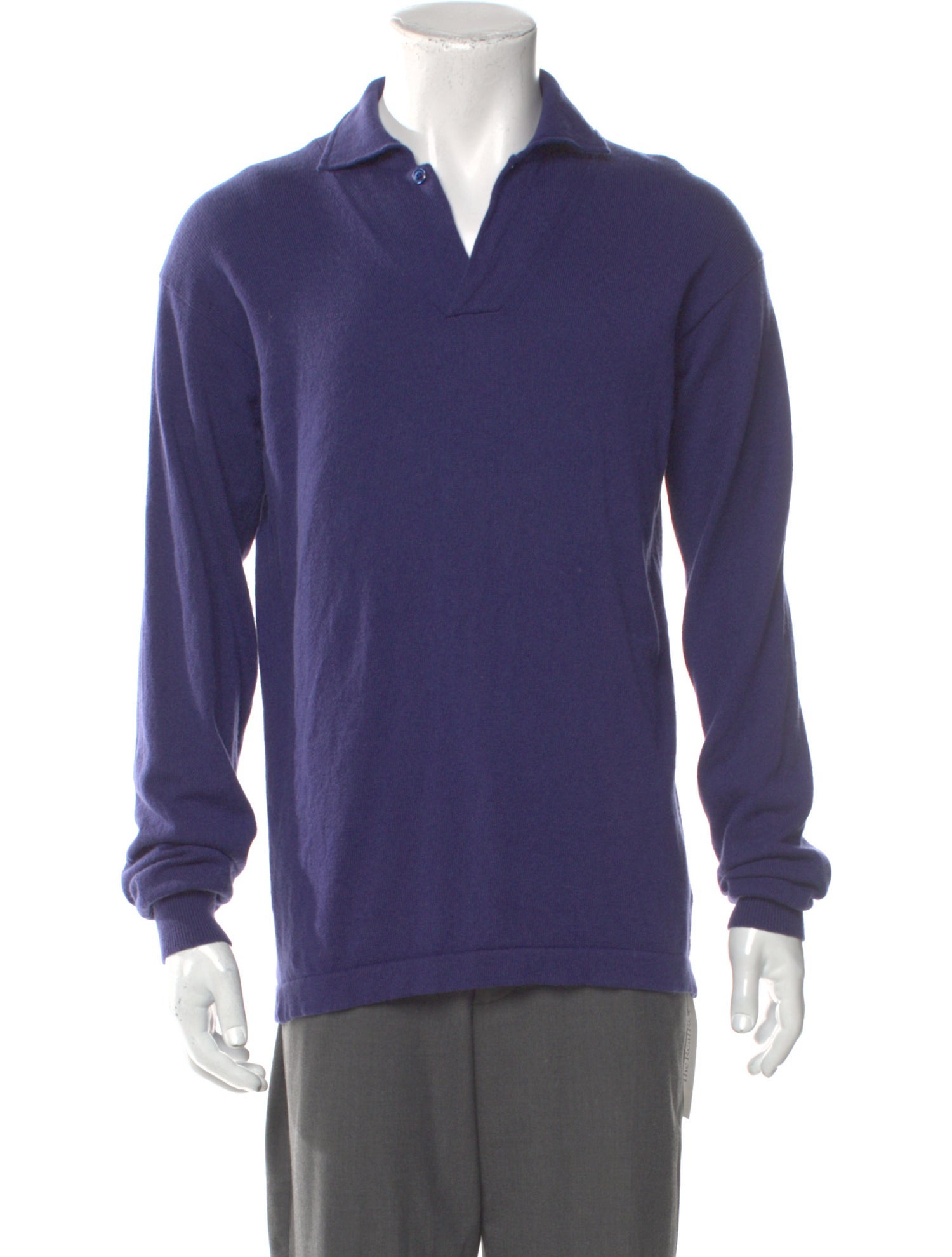 Loro Piana Cashmere Crew Neck Polo Sweater